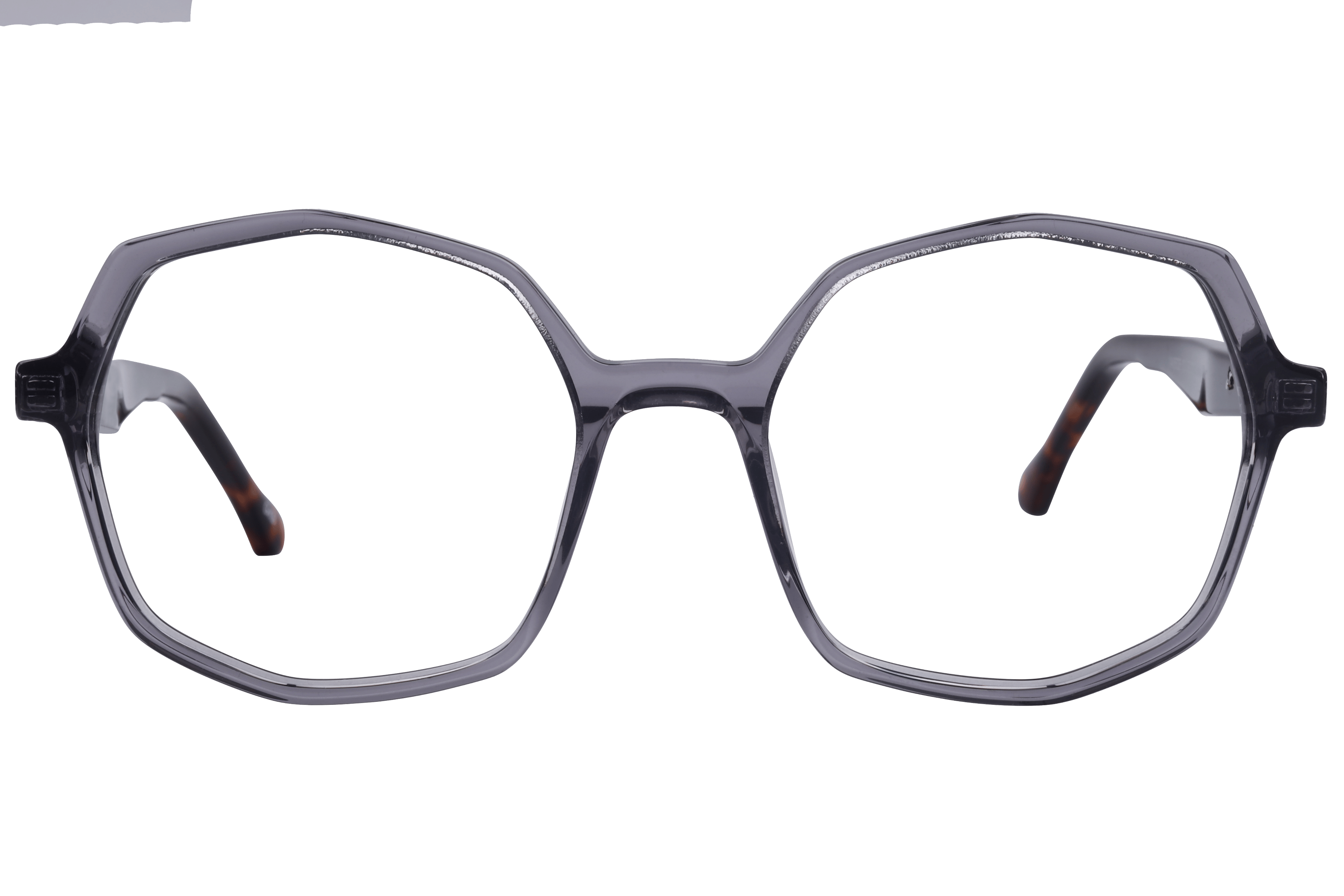 Inspira VA5525 Frame Transparent Grey Female Full Shell Frame — Transparent Grey frame — view 2