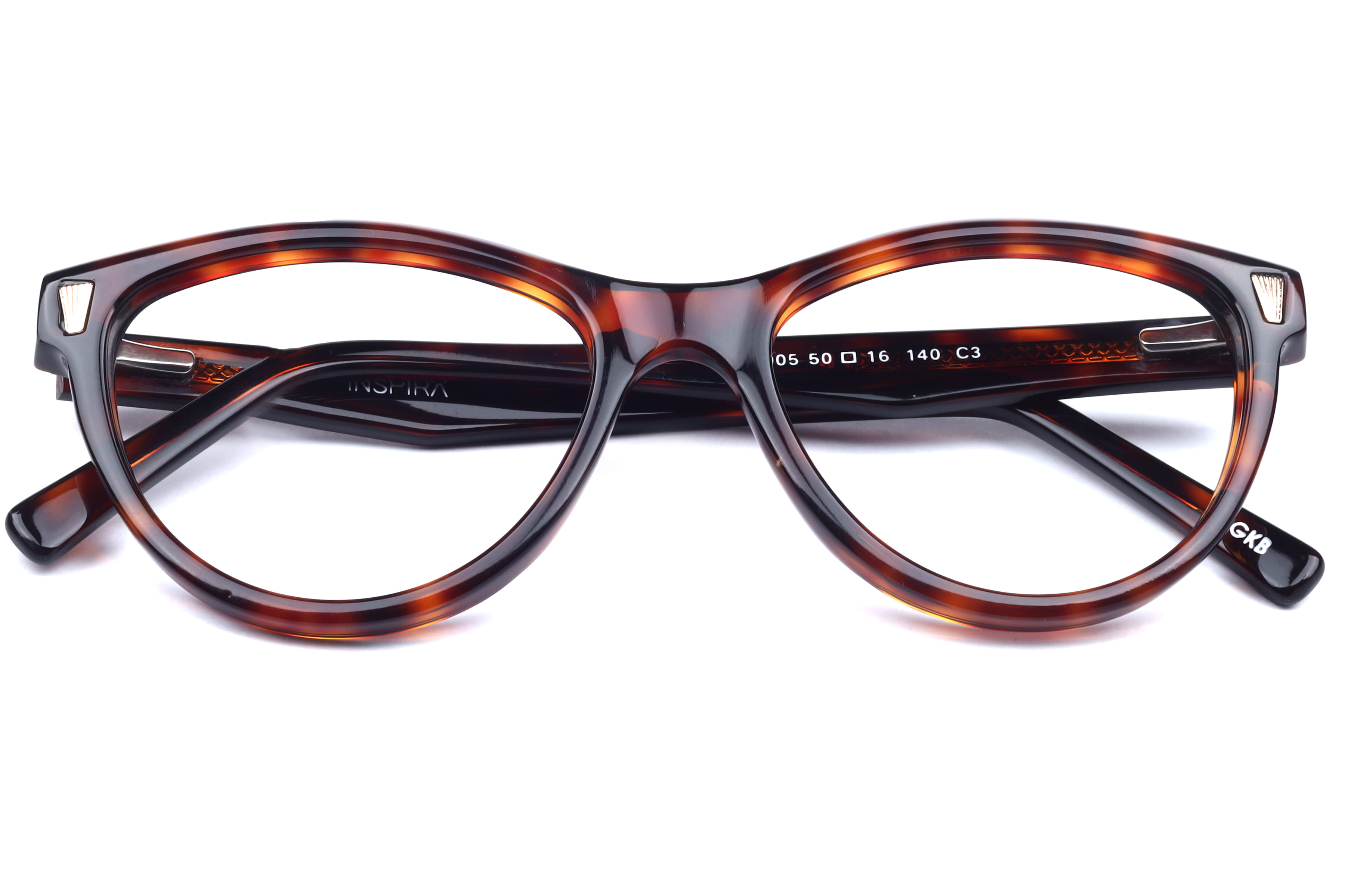 Inspira M.3005 Frame Havana Female Full Shell Frame — Havana frame — view 3