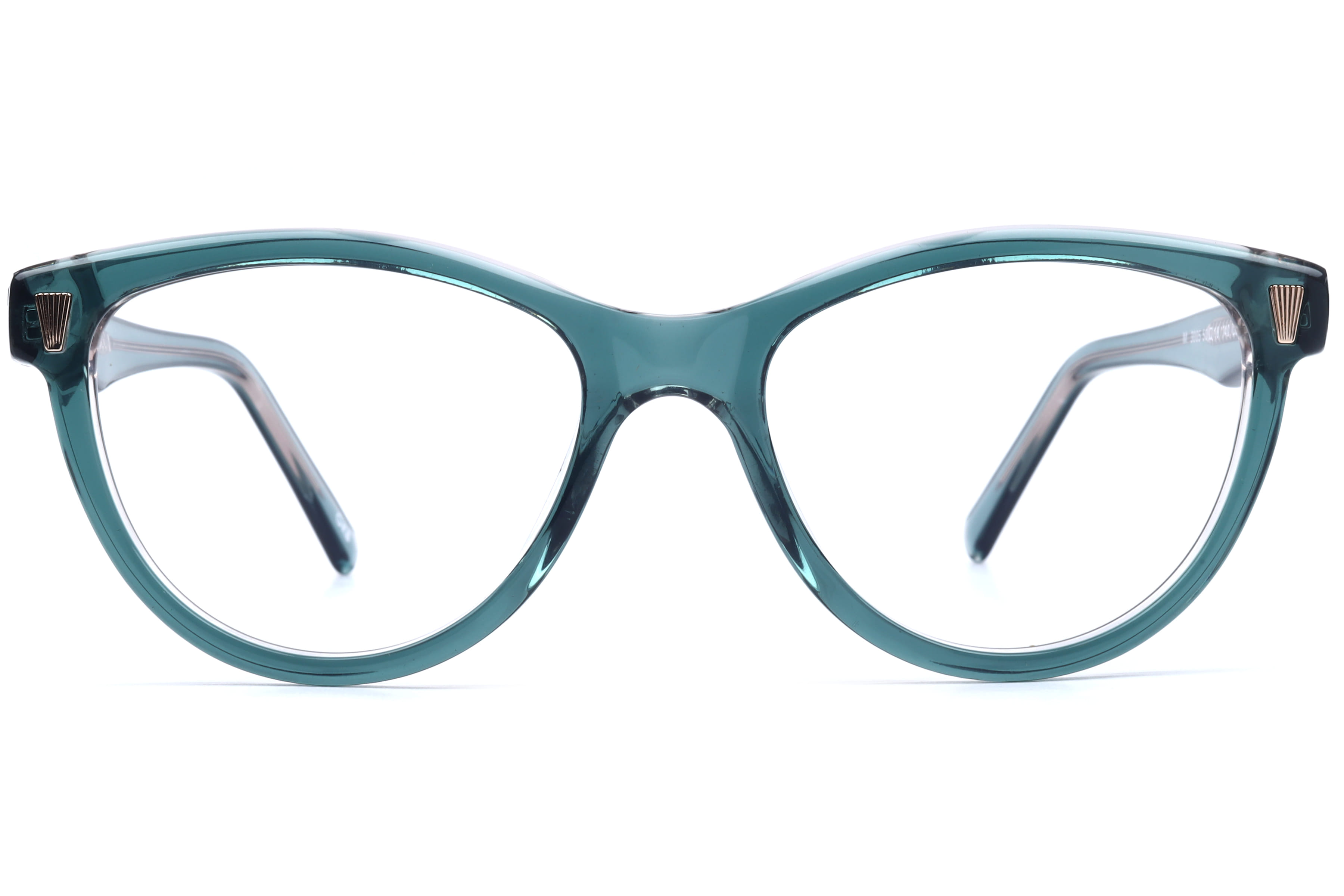 Inspira M.3005 Frame Transparent Green Female Full Shell Frame — Transparent Green frame — view 2