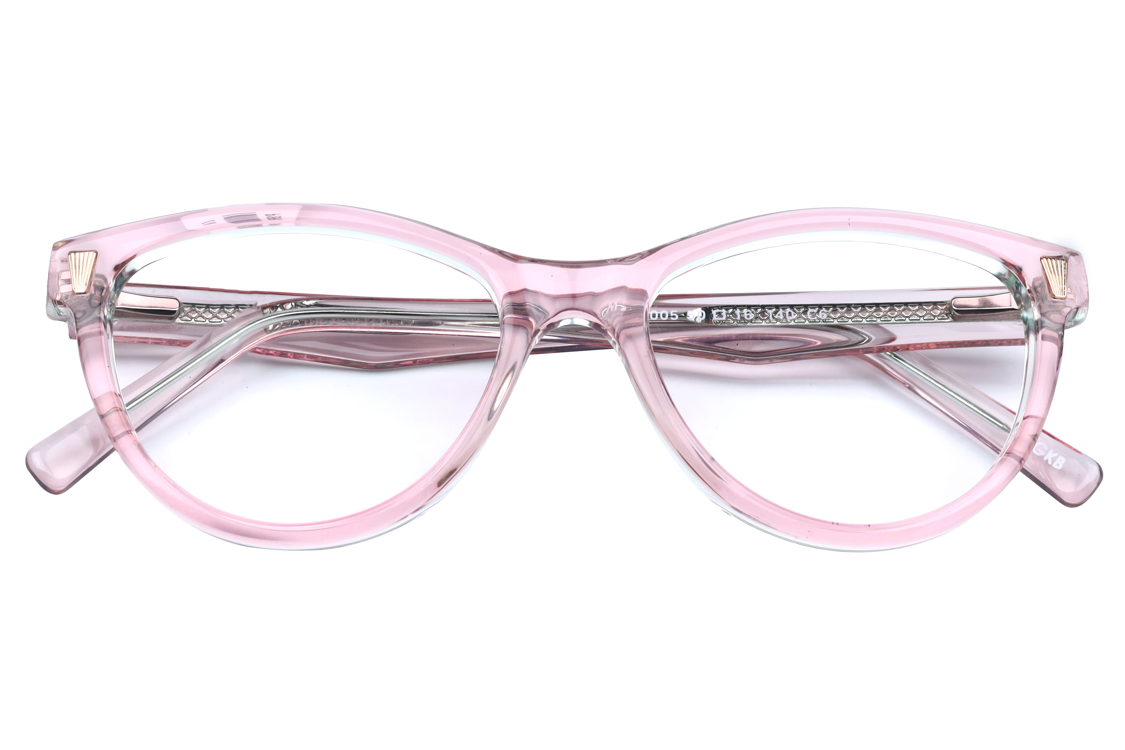 Inspira M.3005 Frame Transparent Pink Female Full Shell Frame — Transparent Pink frame — view 4