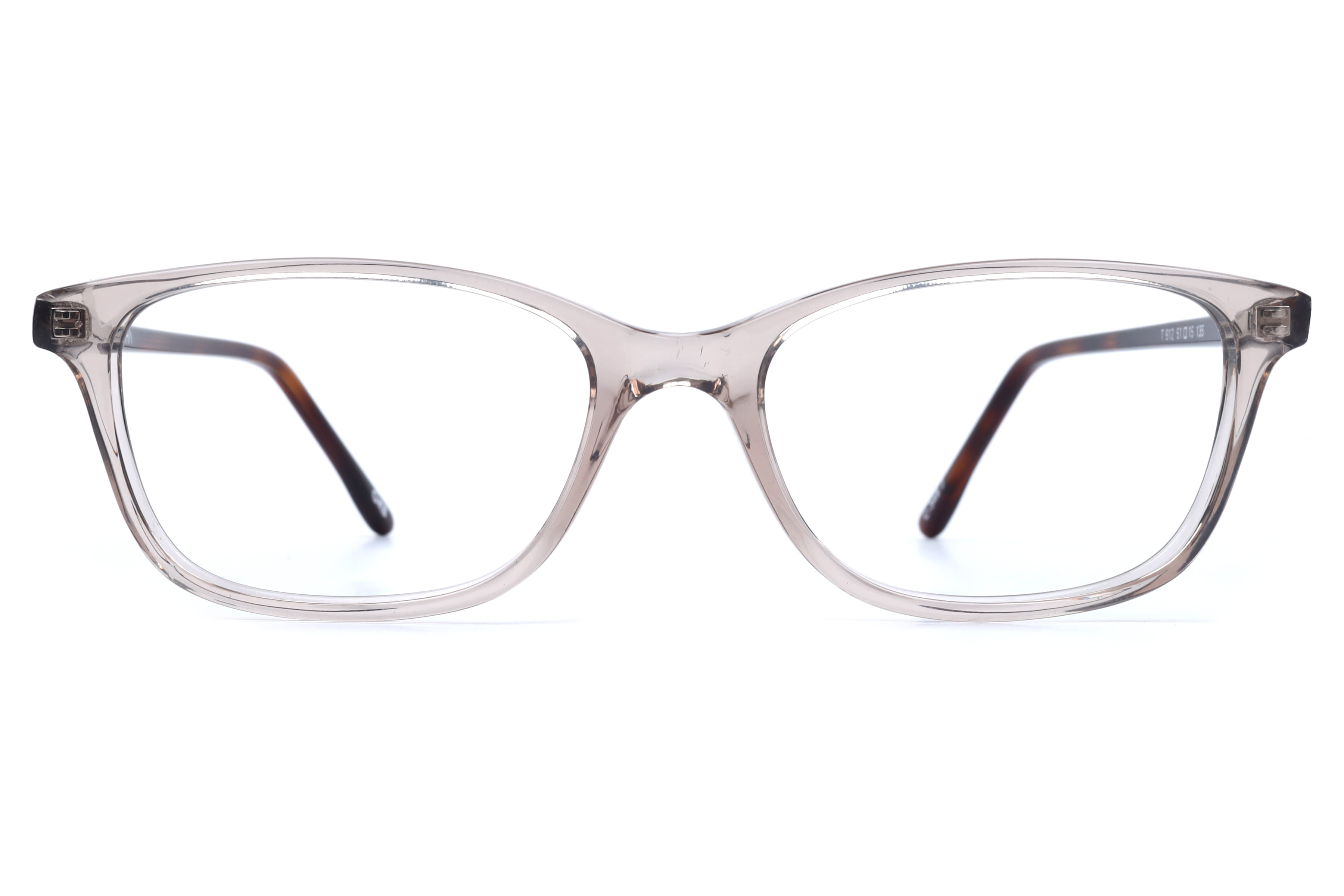 Inspira T 912 Frame Transparent Brown Female Full Shell — Transparent Brown frame