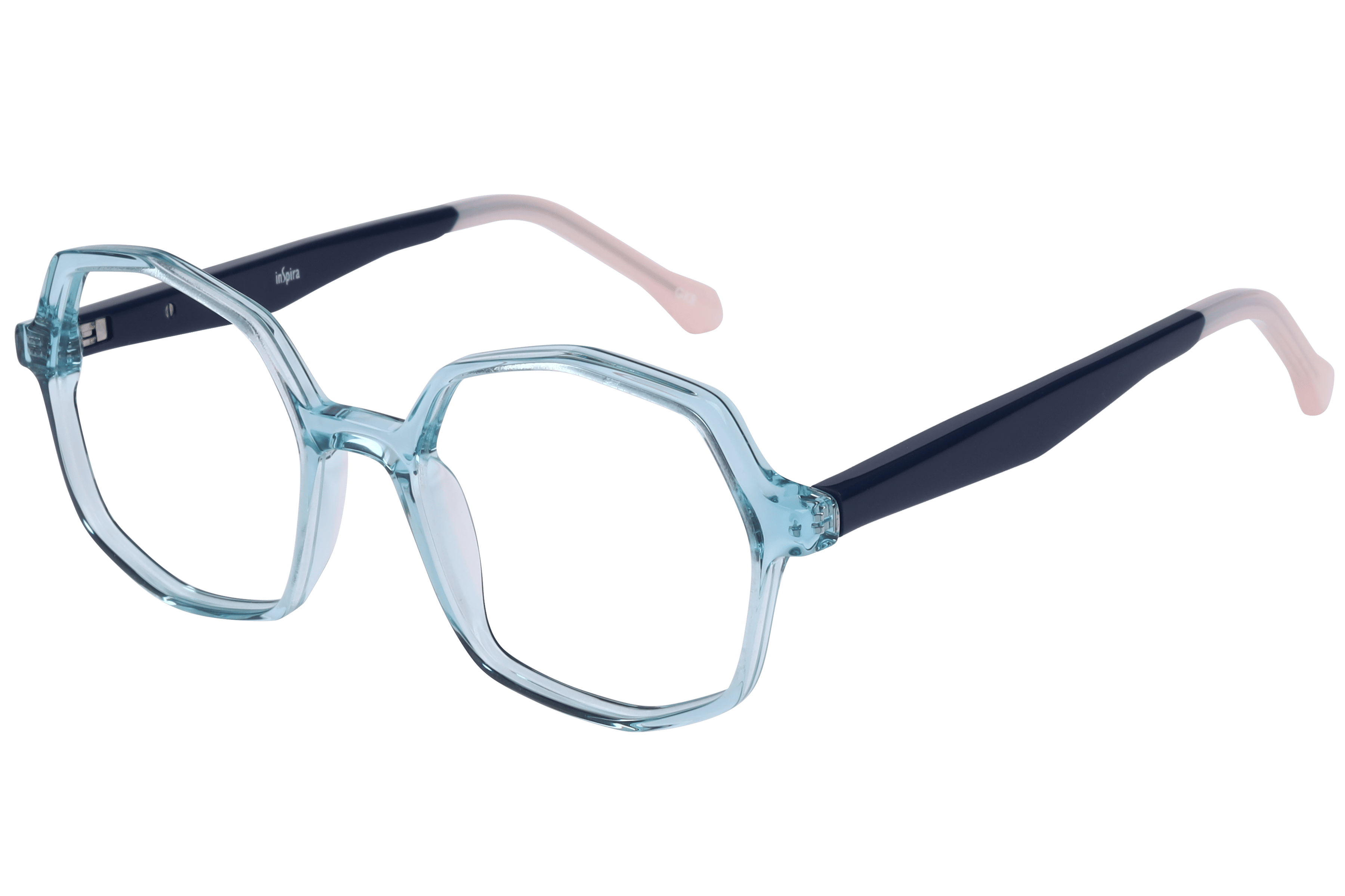 Inspira VA5525 Frame Transparent Green Female Full Shell — Transparent Green frame