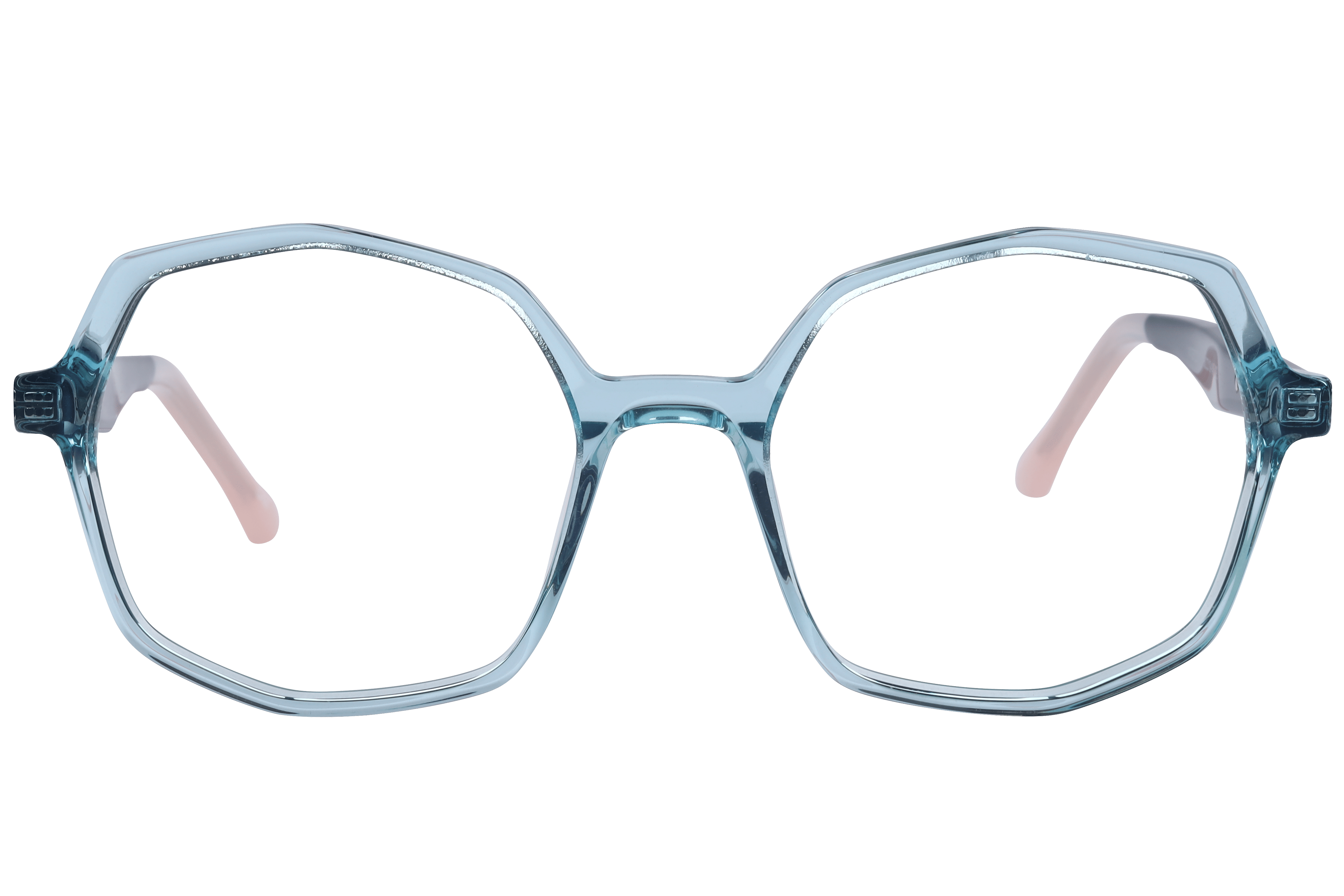 Inspira VA5525 Frame Transparent Green Female Full Shell Frame — Transparent Green frame — view 2