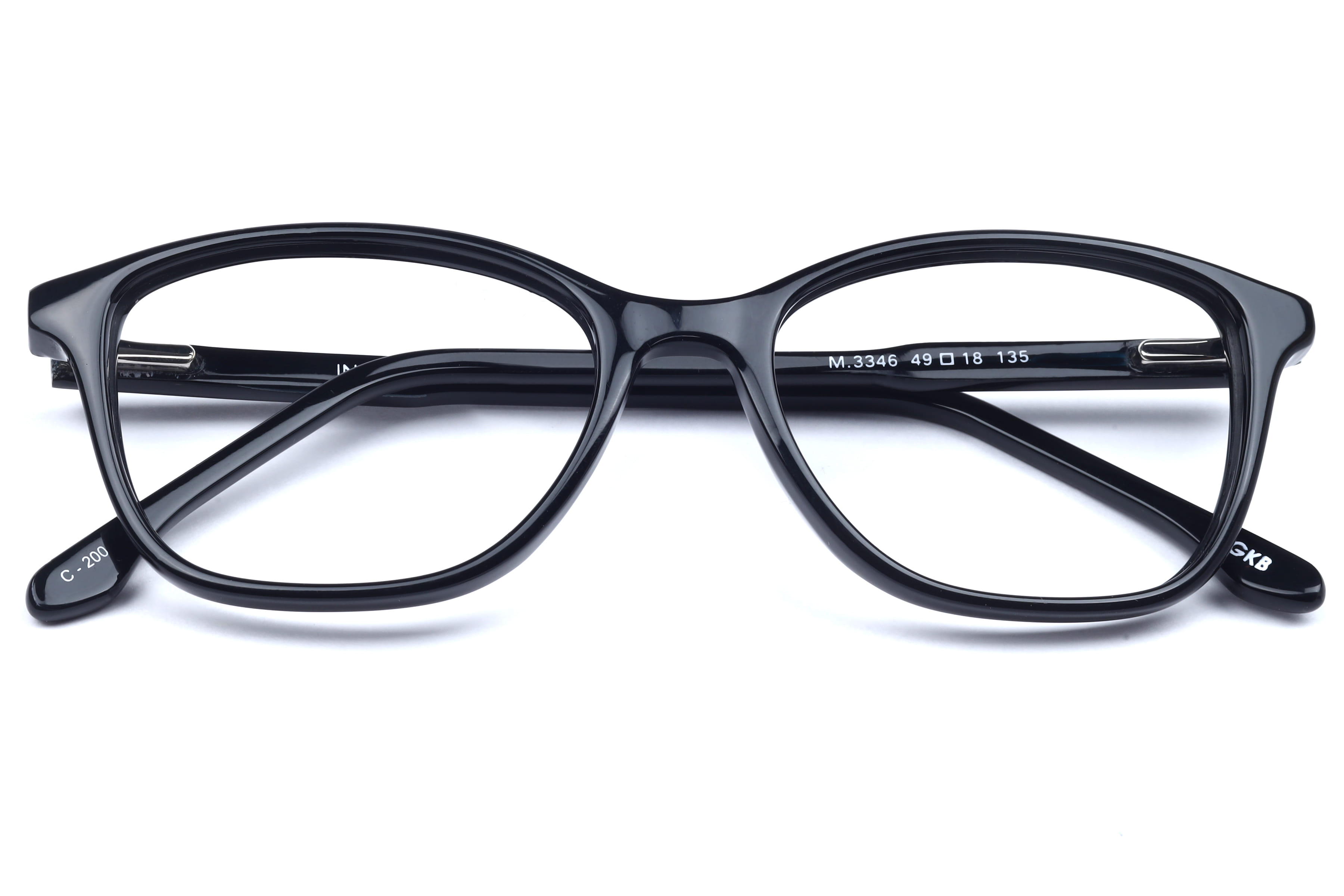 Inspira M.3346 Frame Black Female Full Shell Frame — Black frame — view 4