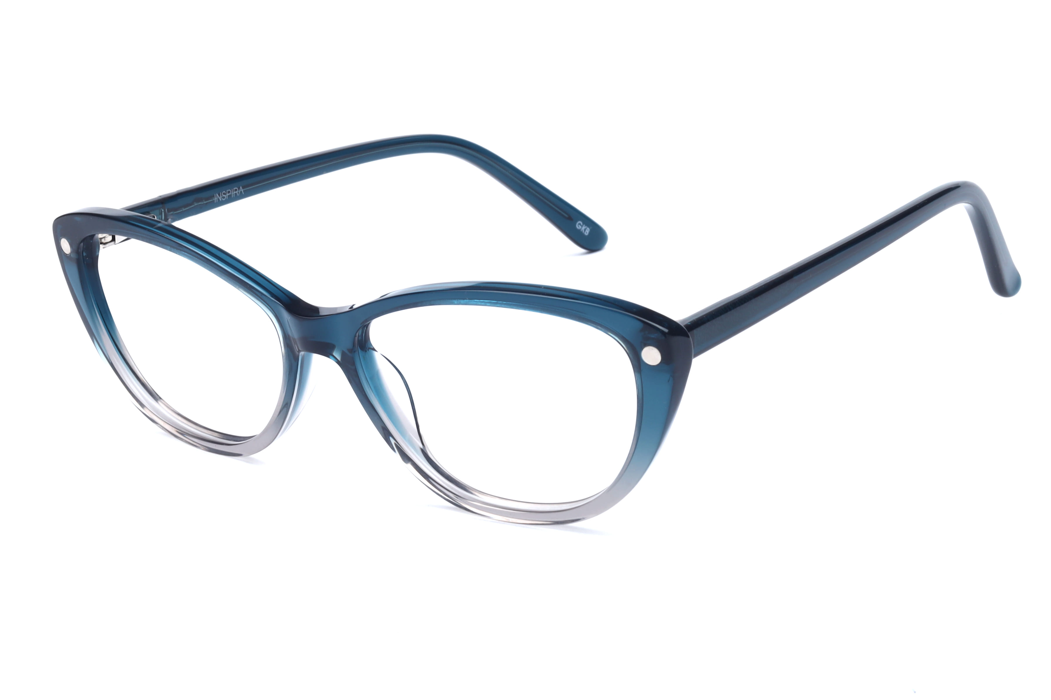 Inspira F3045 Frame Blue Female Full Shell Frame — Blue frame — view 1