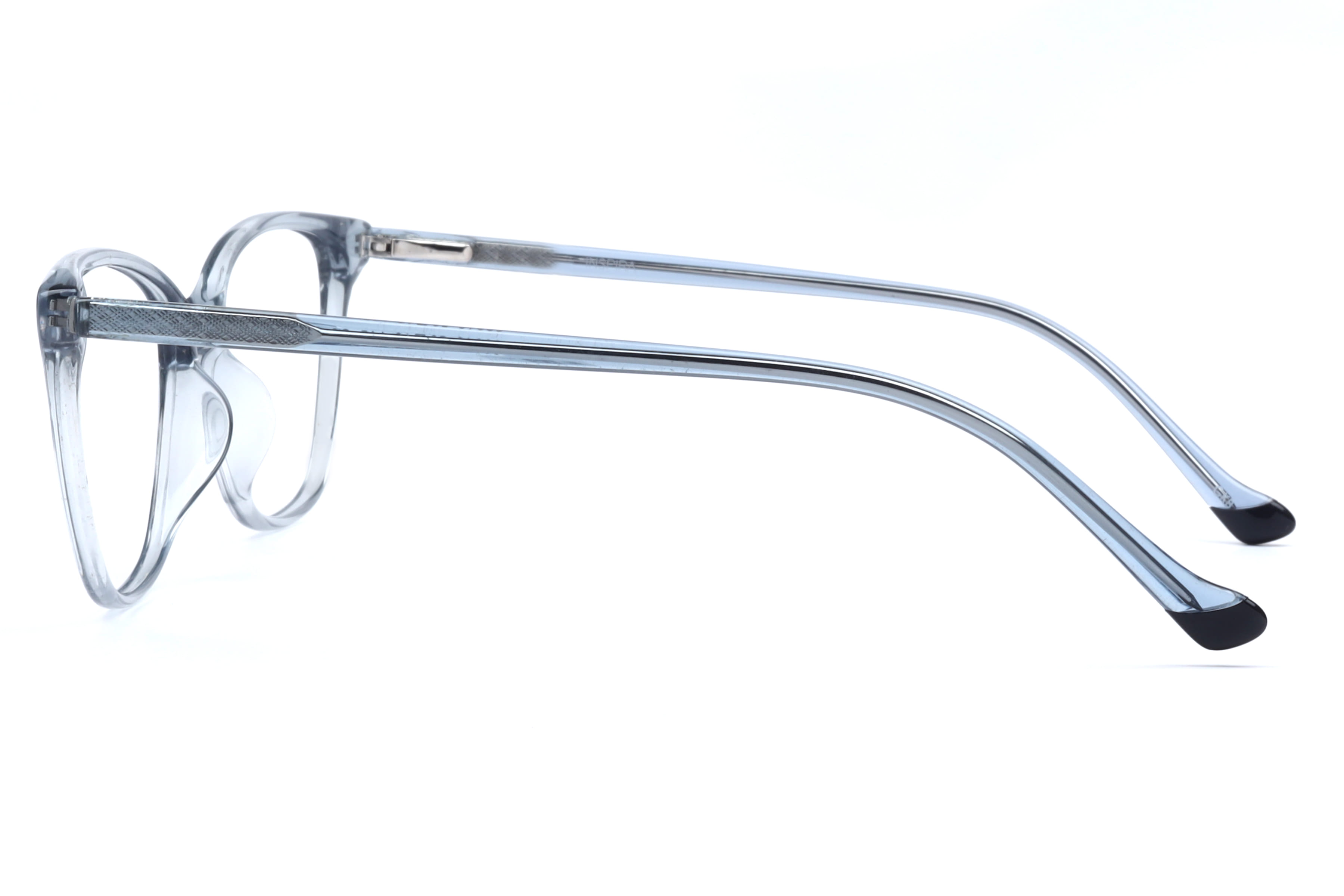 Inspira 88018 Frame Transparent Grey Female Full Shell Frame — Transparent Grey frame — view 2