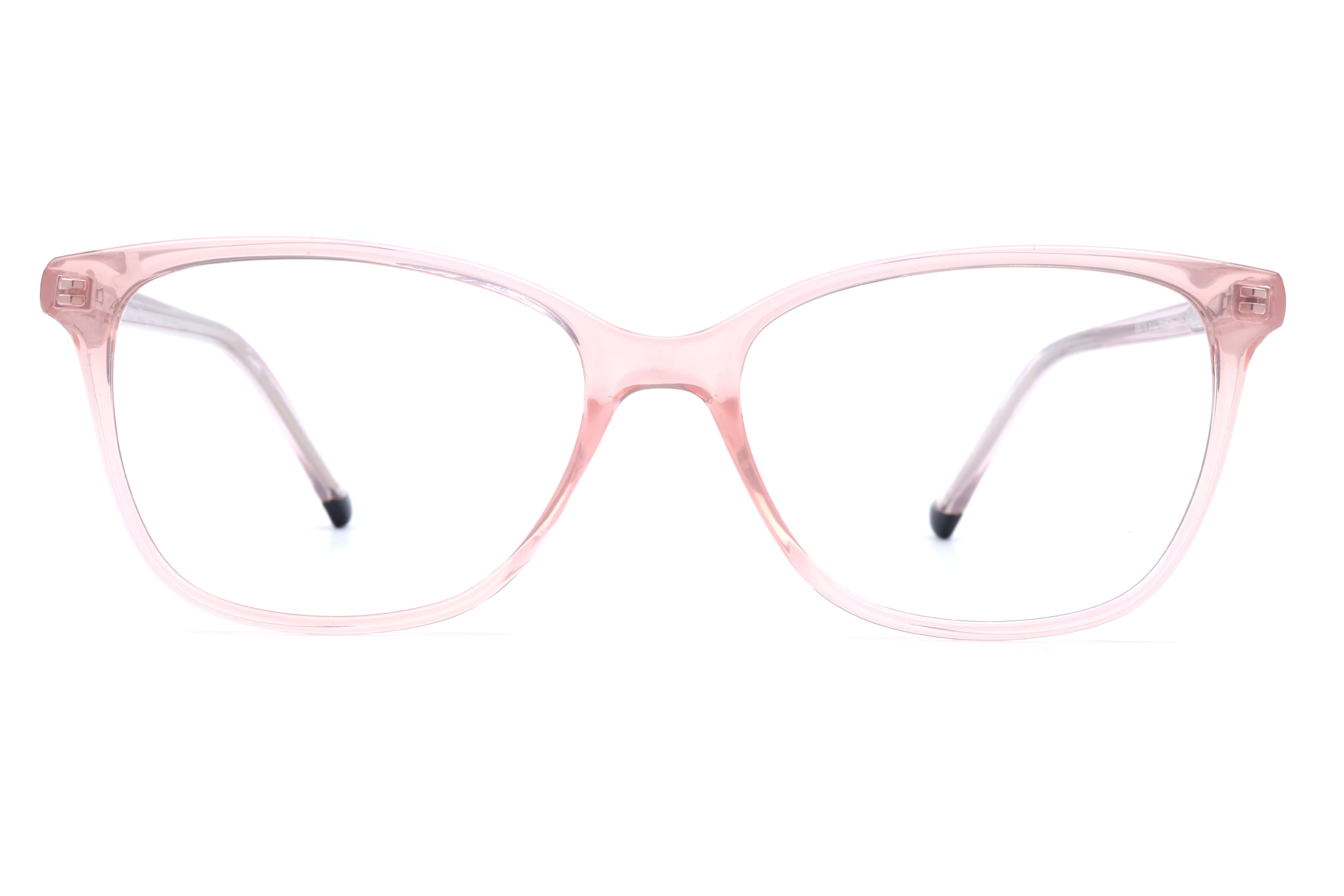 Inspira 88018 Frame Transparent Pink Female Full Shell Frame — Transparent Pink frame — view 2