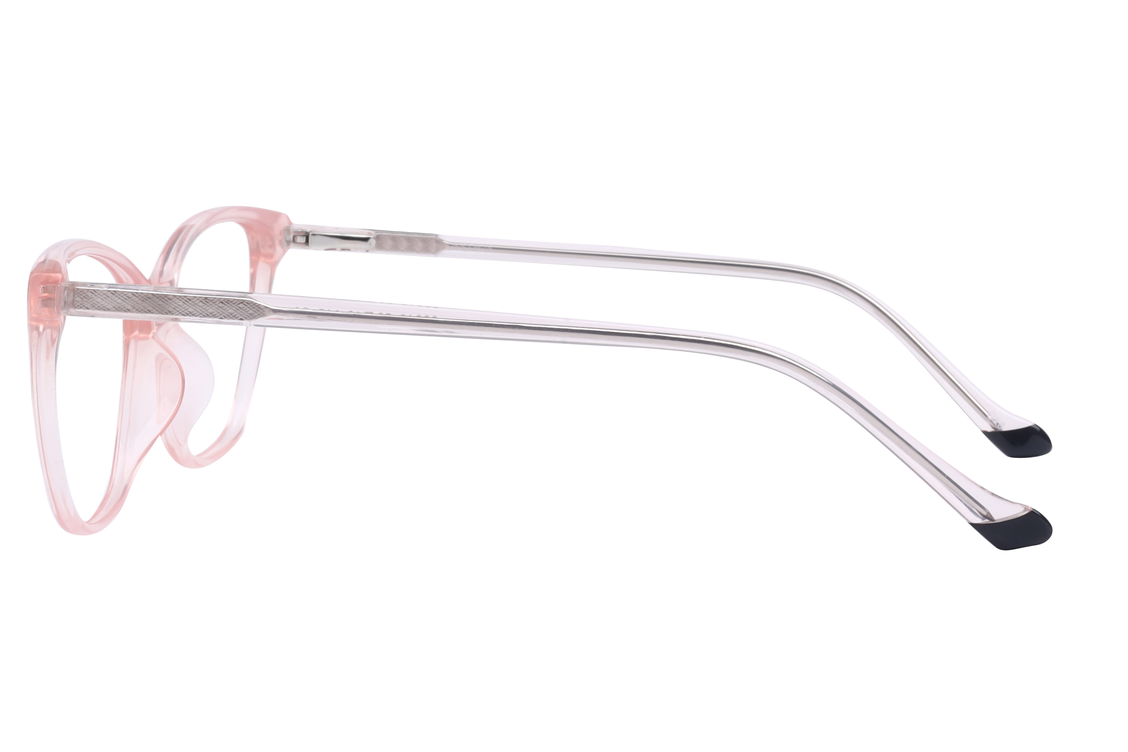 Inspira 88018 Frame Transparent Pink Female Full Shell Frame — Transparent Pink frame — view 3