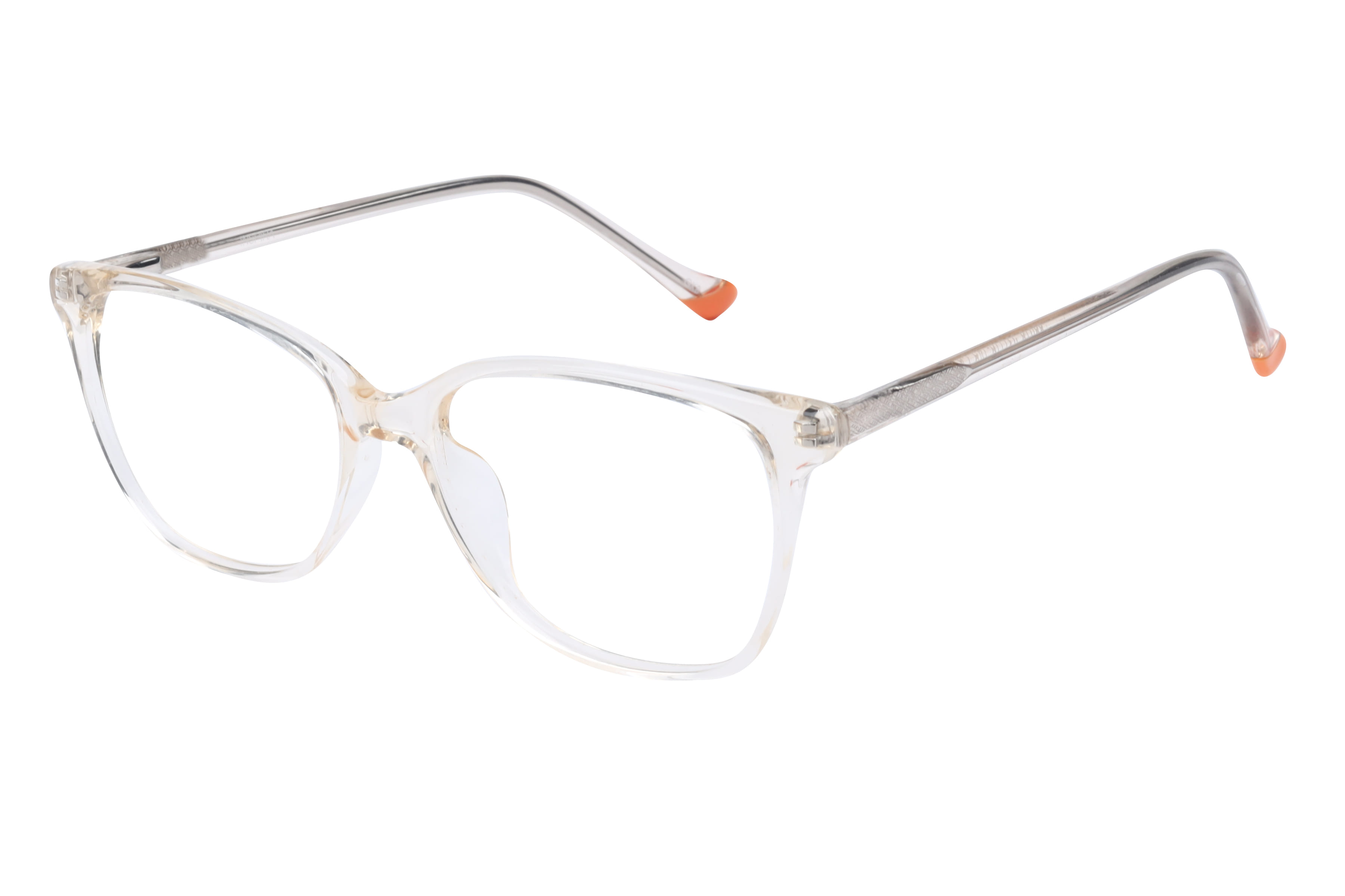 Inspira 88018 Frame Transparent Brown Female Full Shell Frame — Transparent Brown frame — view 1