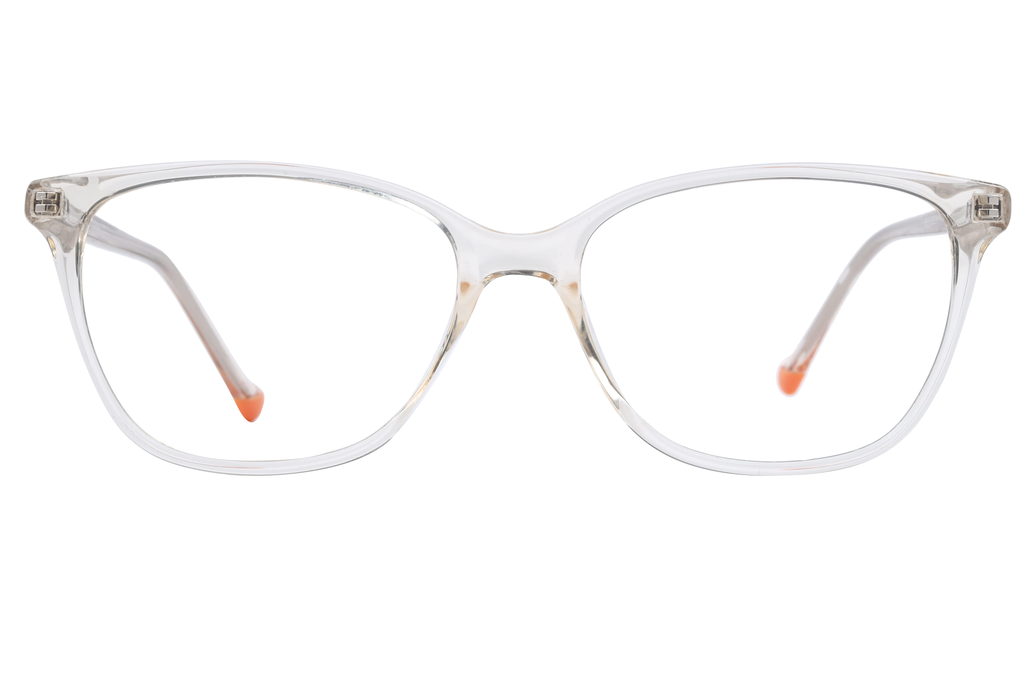 Inspira 88018 Frame Transparent Brown Female Full Shell Frame — Transparent Brown frame — view 2