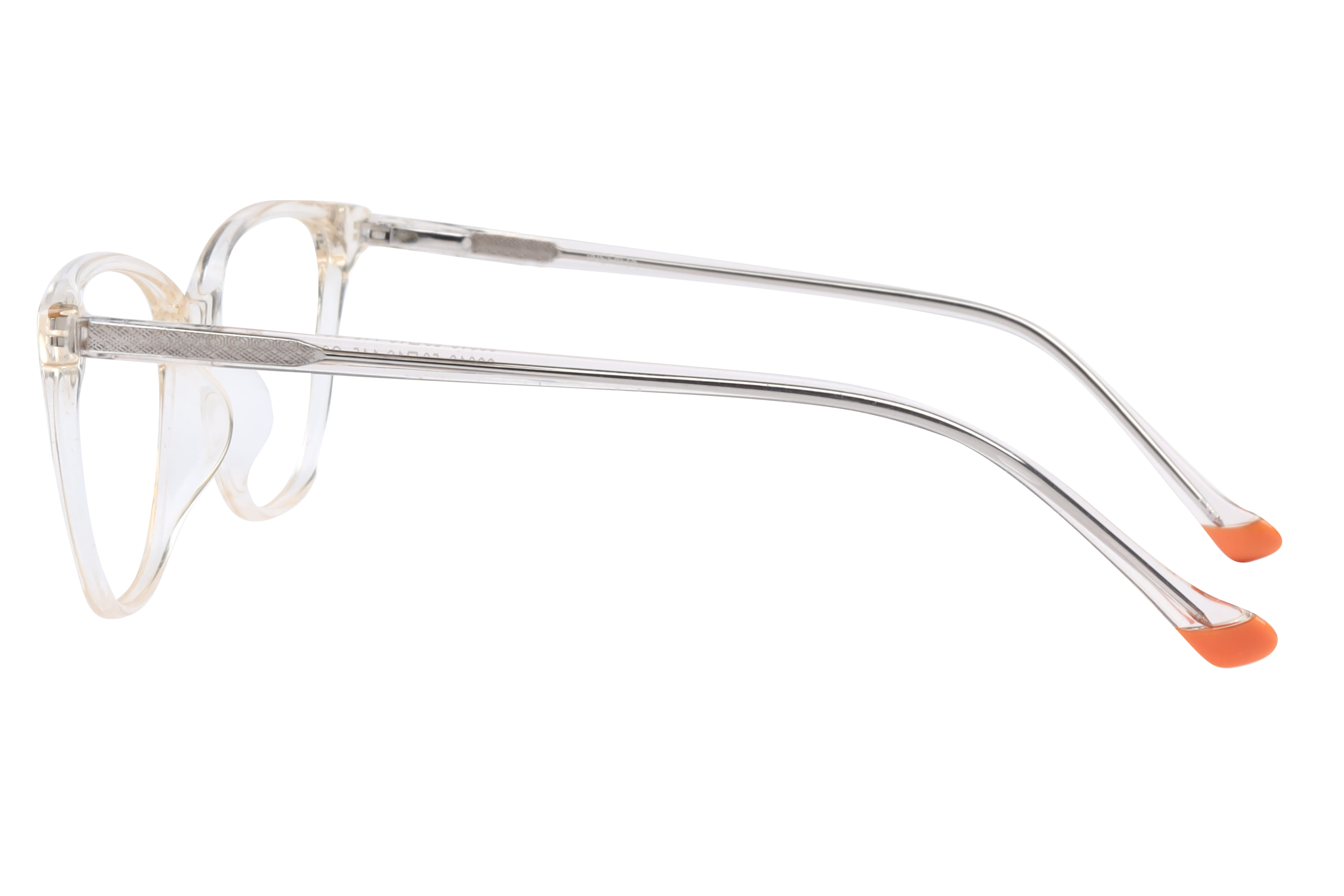 Inspira 88018 Frame Transparent Brown Female Full Shell Frame — Transparent Brown frame — view 3