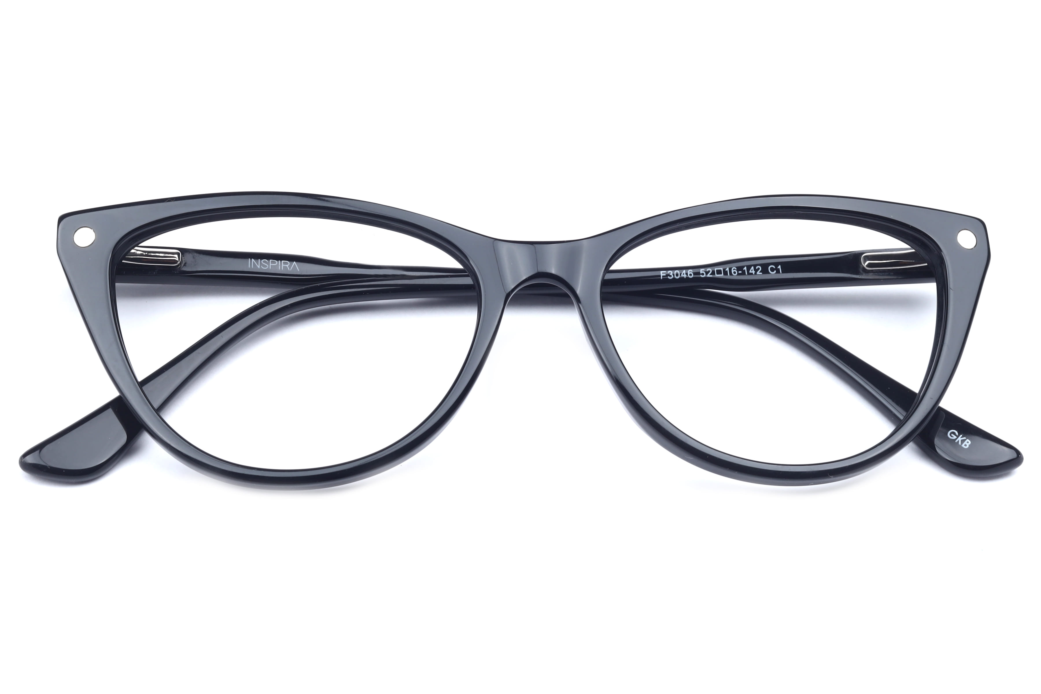 Inspira F3046 Frame Black Female Full Shell Frame — Black frame — view 4