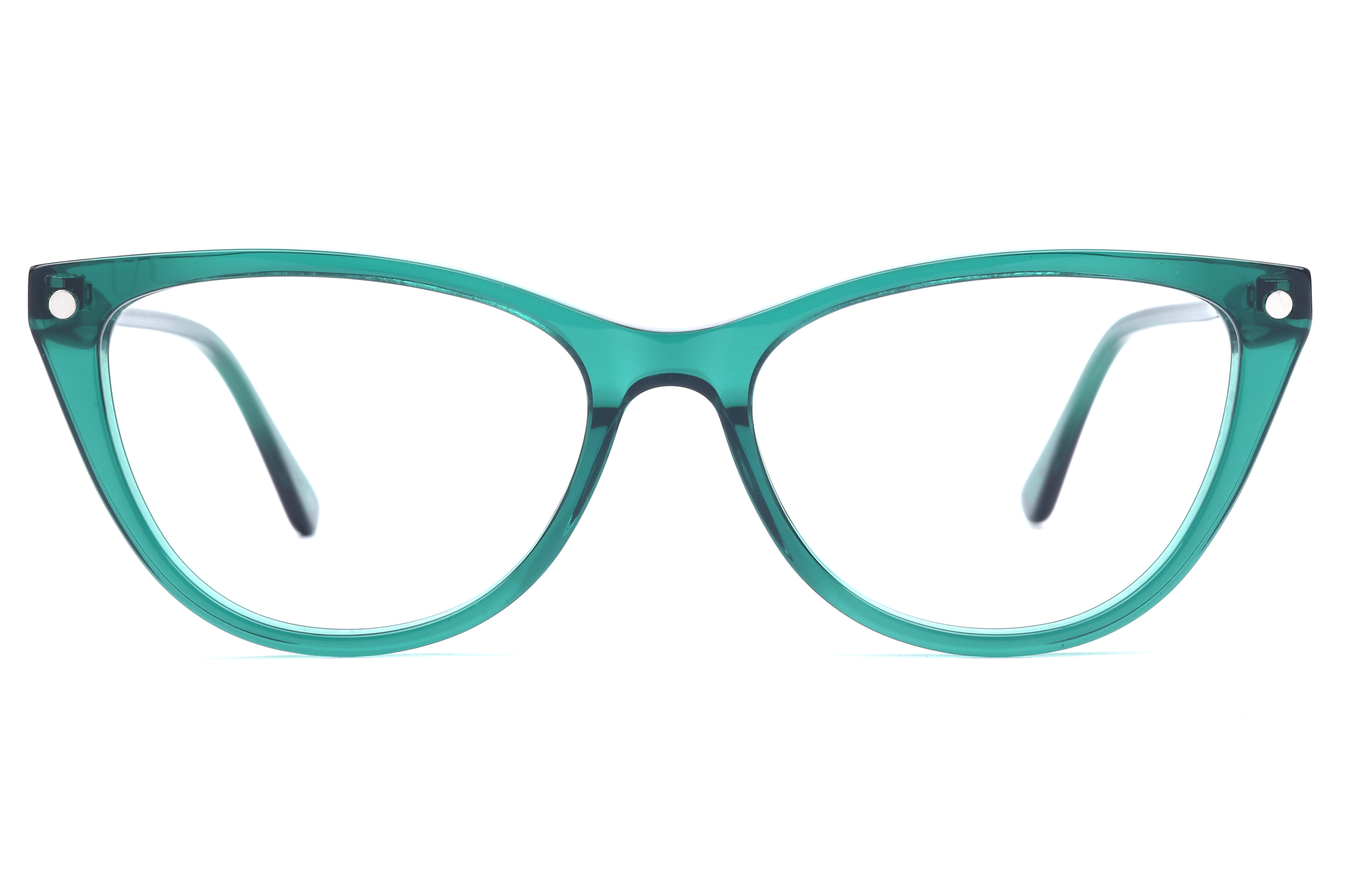 Inspira F3046 Frame Transparent Green Female Full Shell — Transparent Green frame