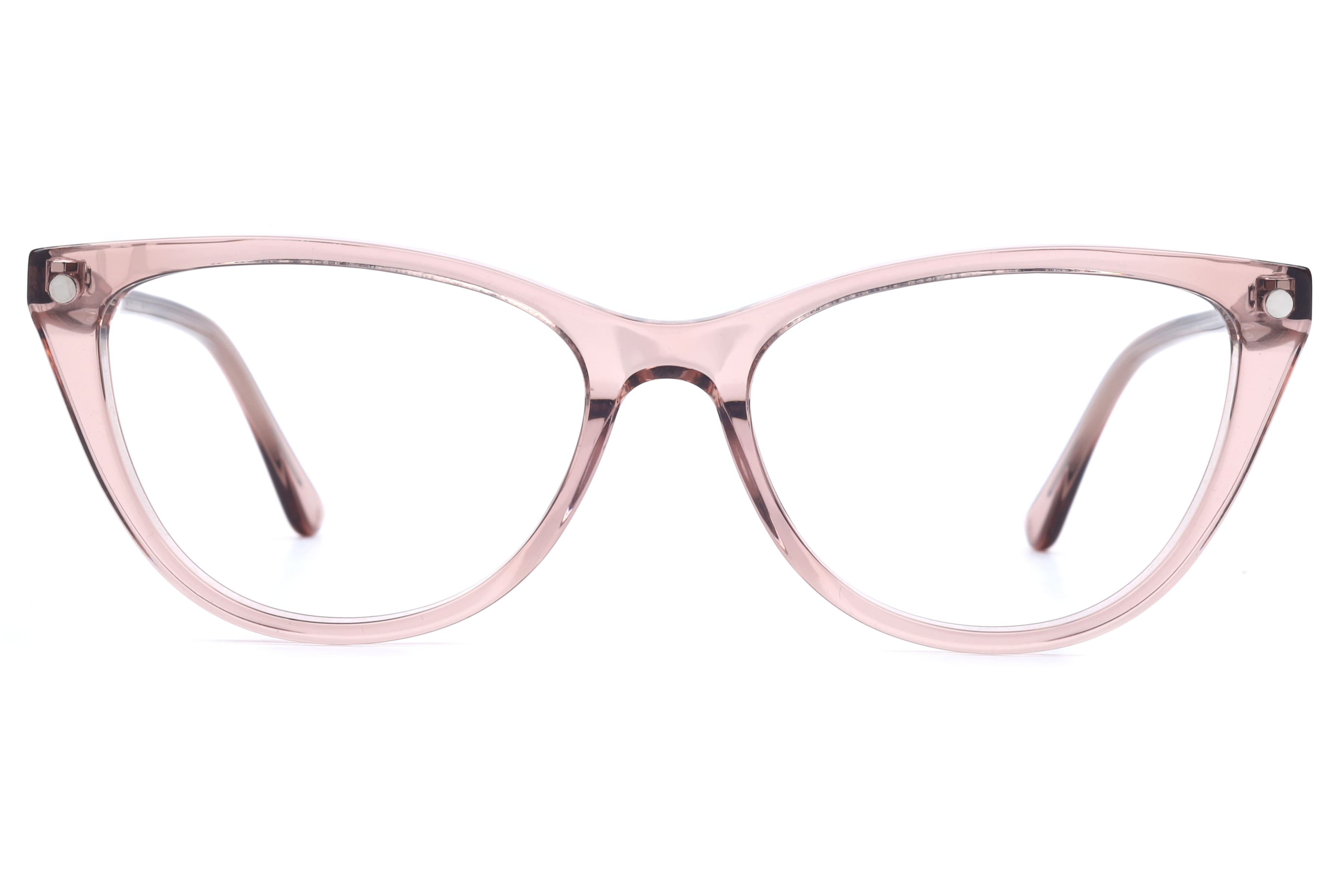 Inspira F3046 Frame Transparent Pink Female Full Shell — Transparent Pink frame
