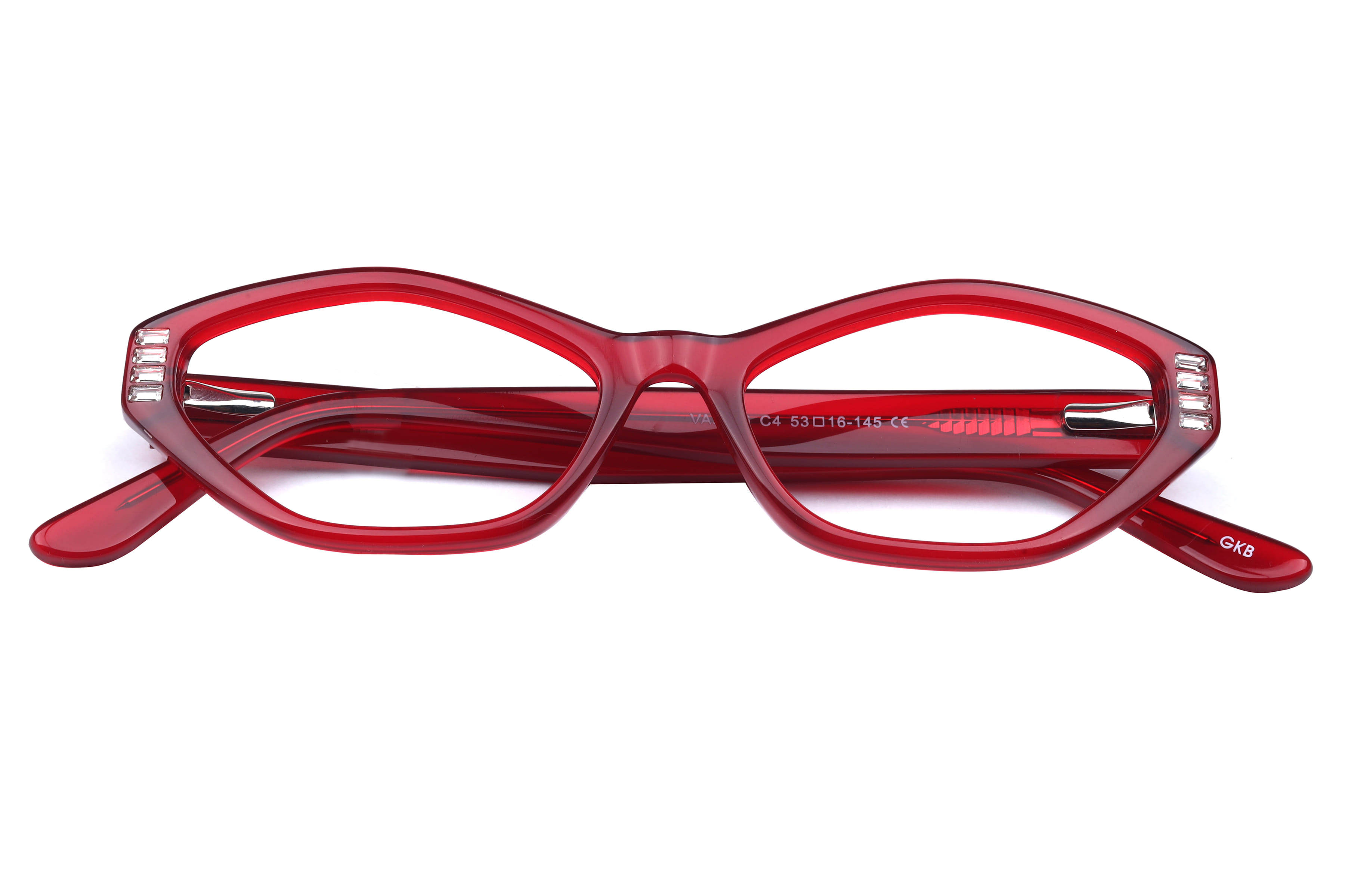 Inspira VA5506 Frame Maroon Female Full Shell Frame — Maroon frame — view 3