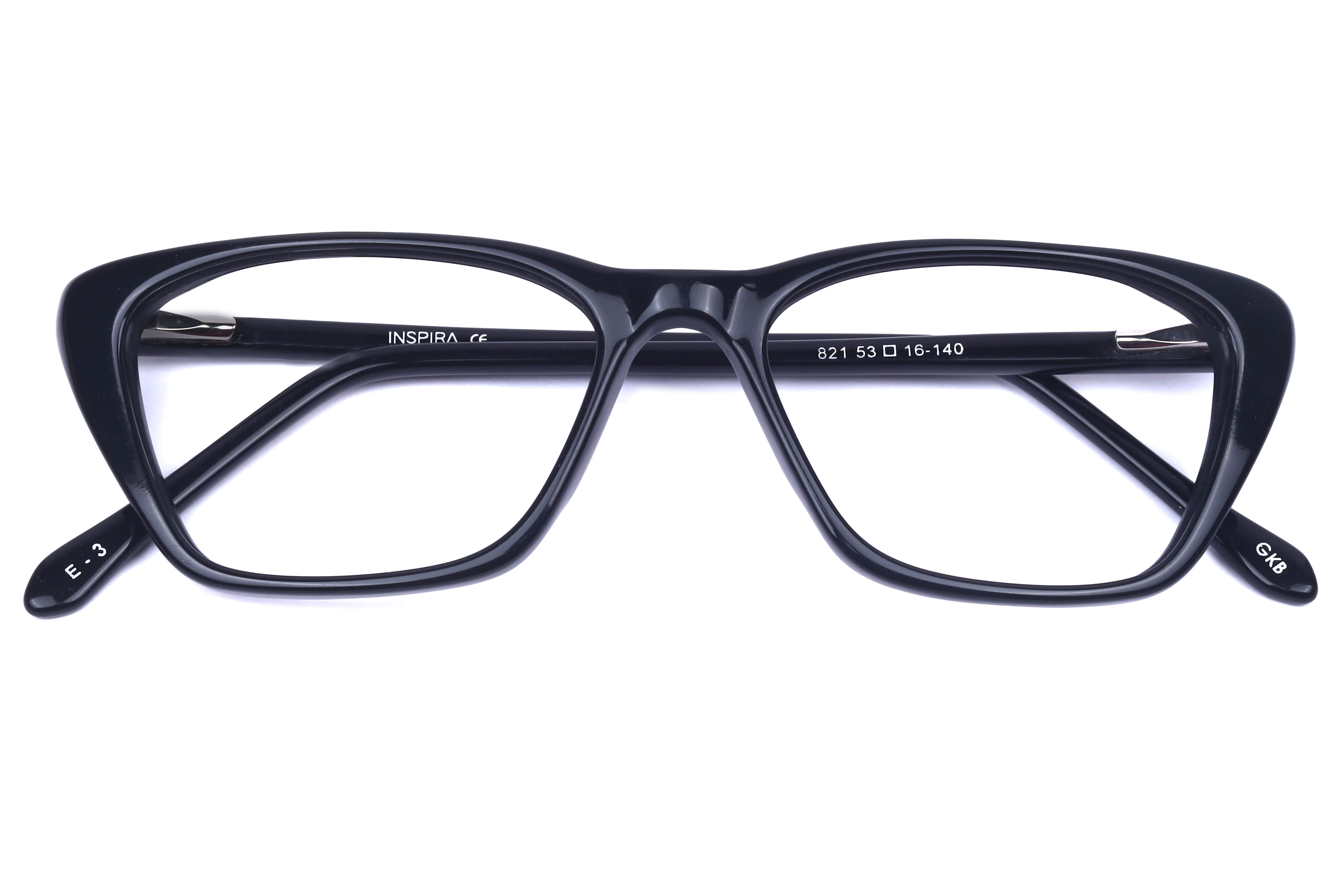 Inspira 821 Frame Black Female Shell Shell Frame — Black frame — view 3