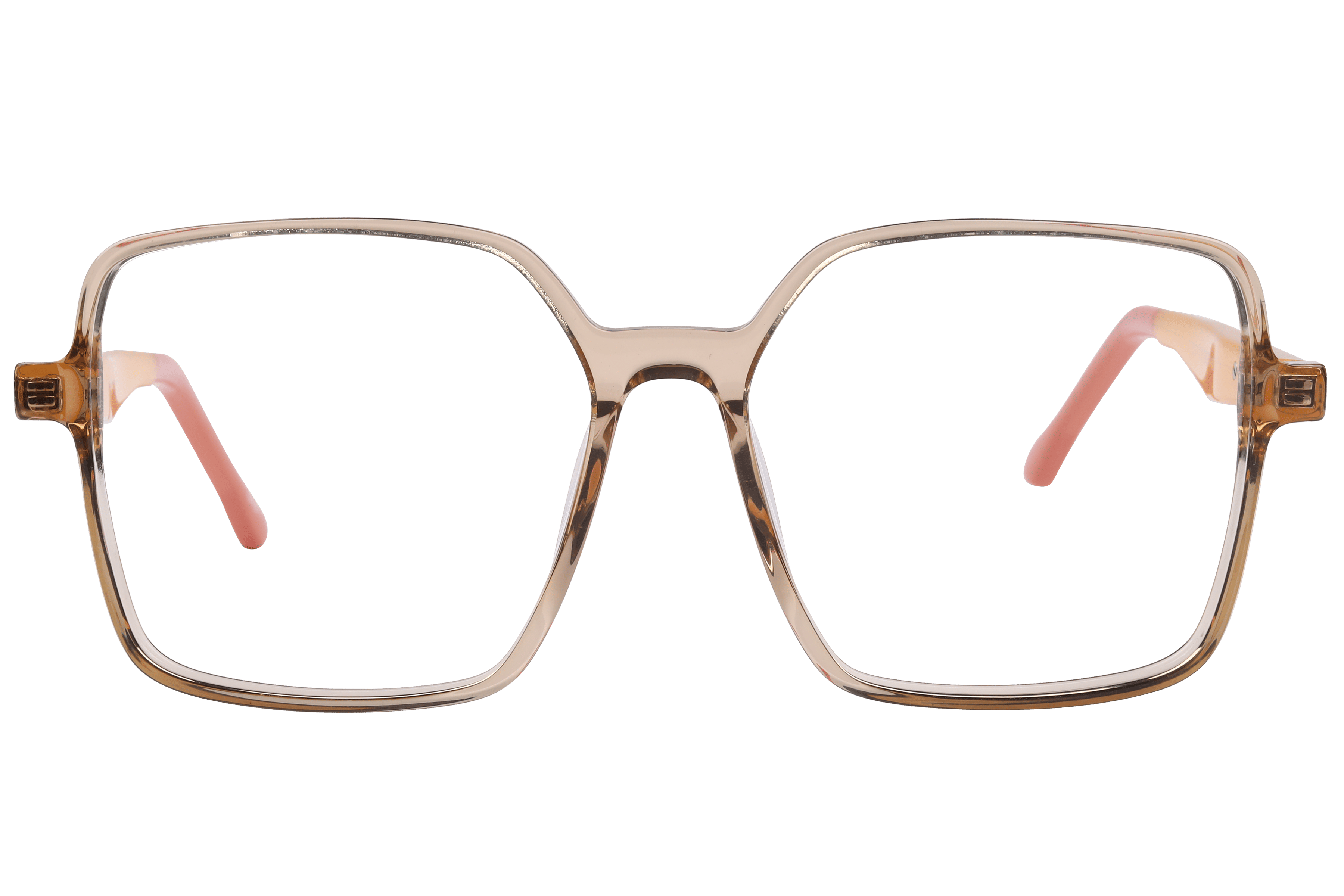 Inspira VA5524 Frame Transparent Brown Female Full Shell Frame — Transparent Brown frame — view 2