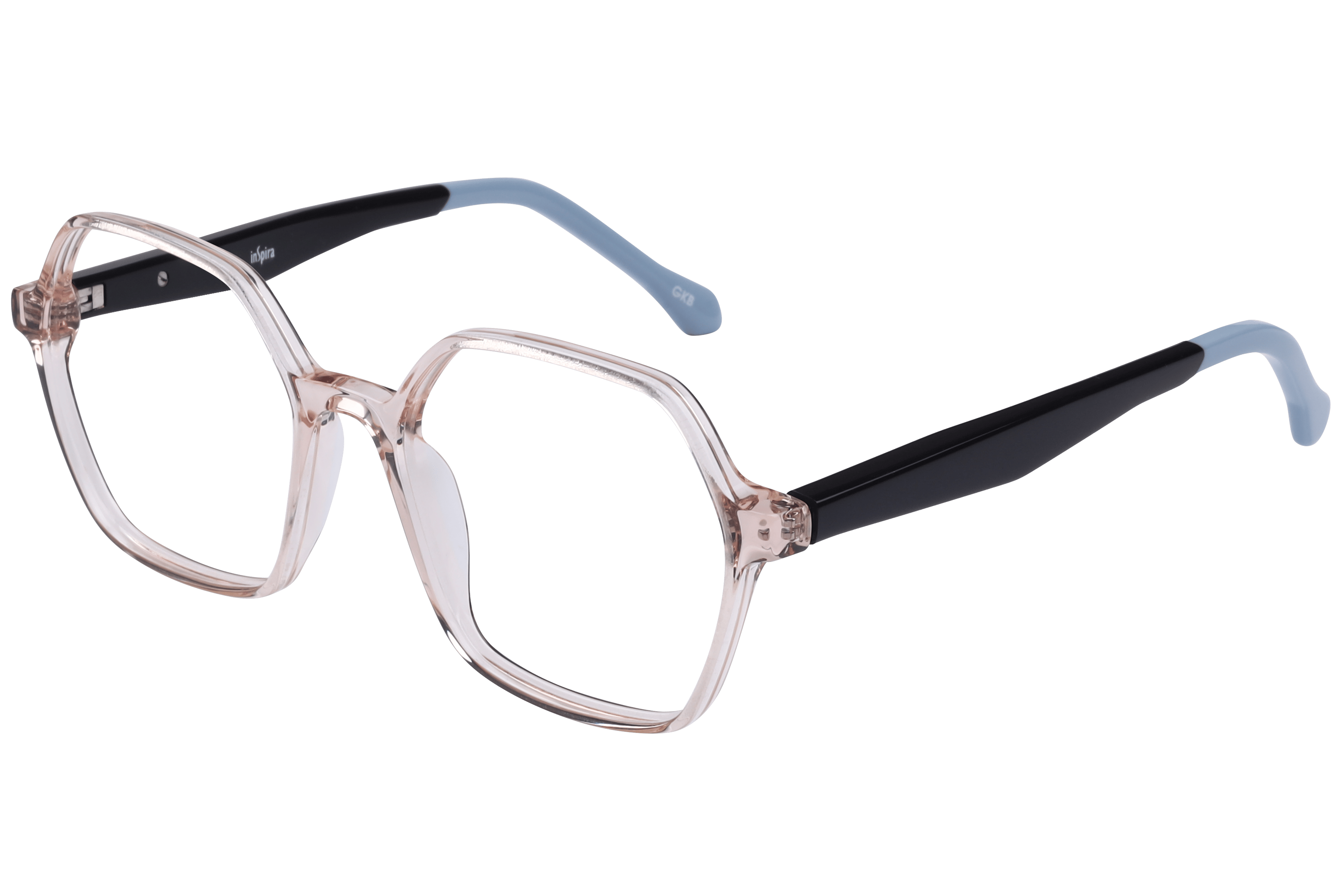 Inspira VA5523 Frame Transparent Pink Female Full Shell — Transparent Pink frame