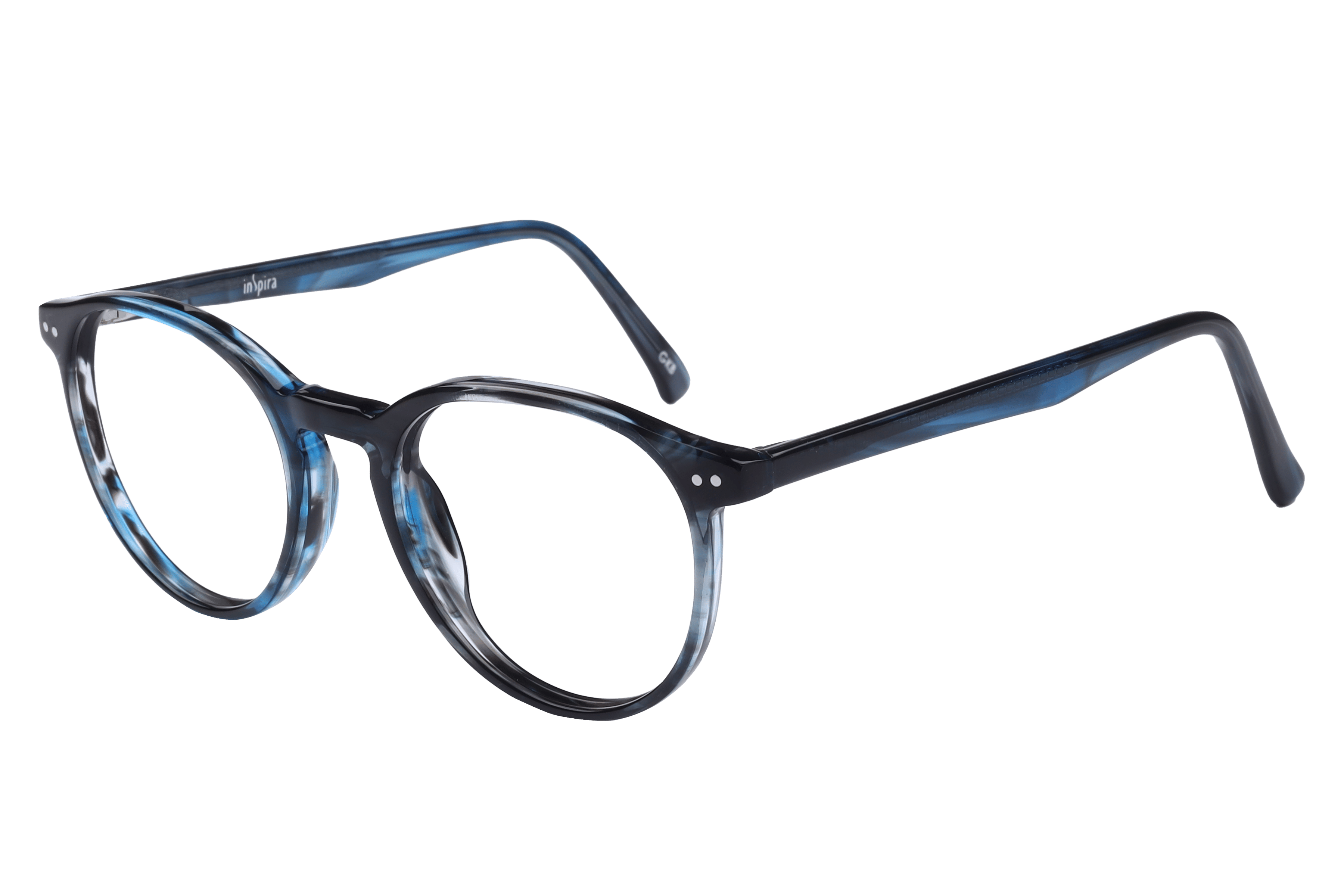 Inspira M.8051 Frame Blue Havana Female Full Shell — Blue Havana frame