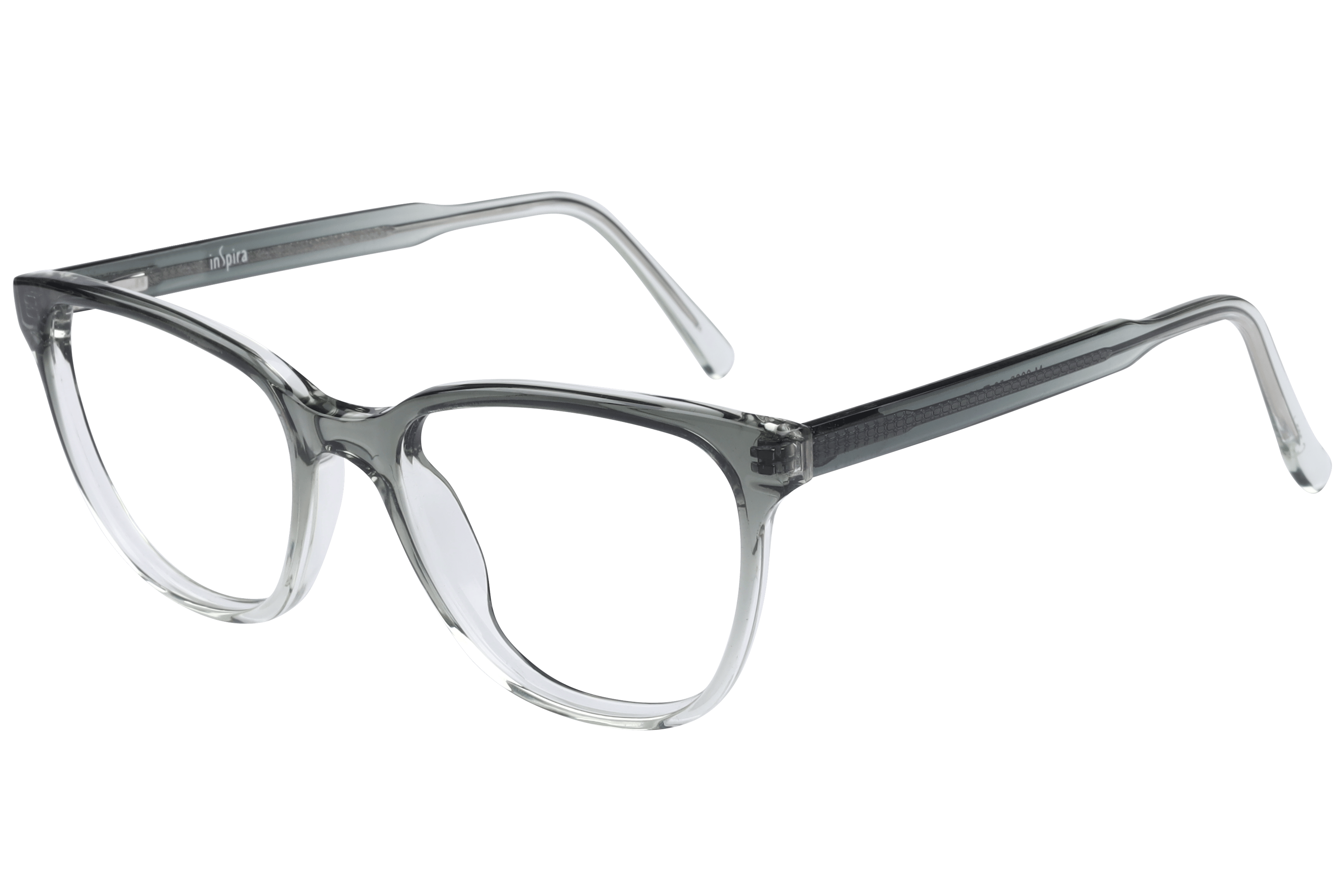 Inspira M.8063 Frame Transparent Green Female Full Shell — Havana frame