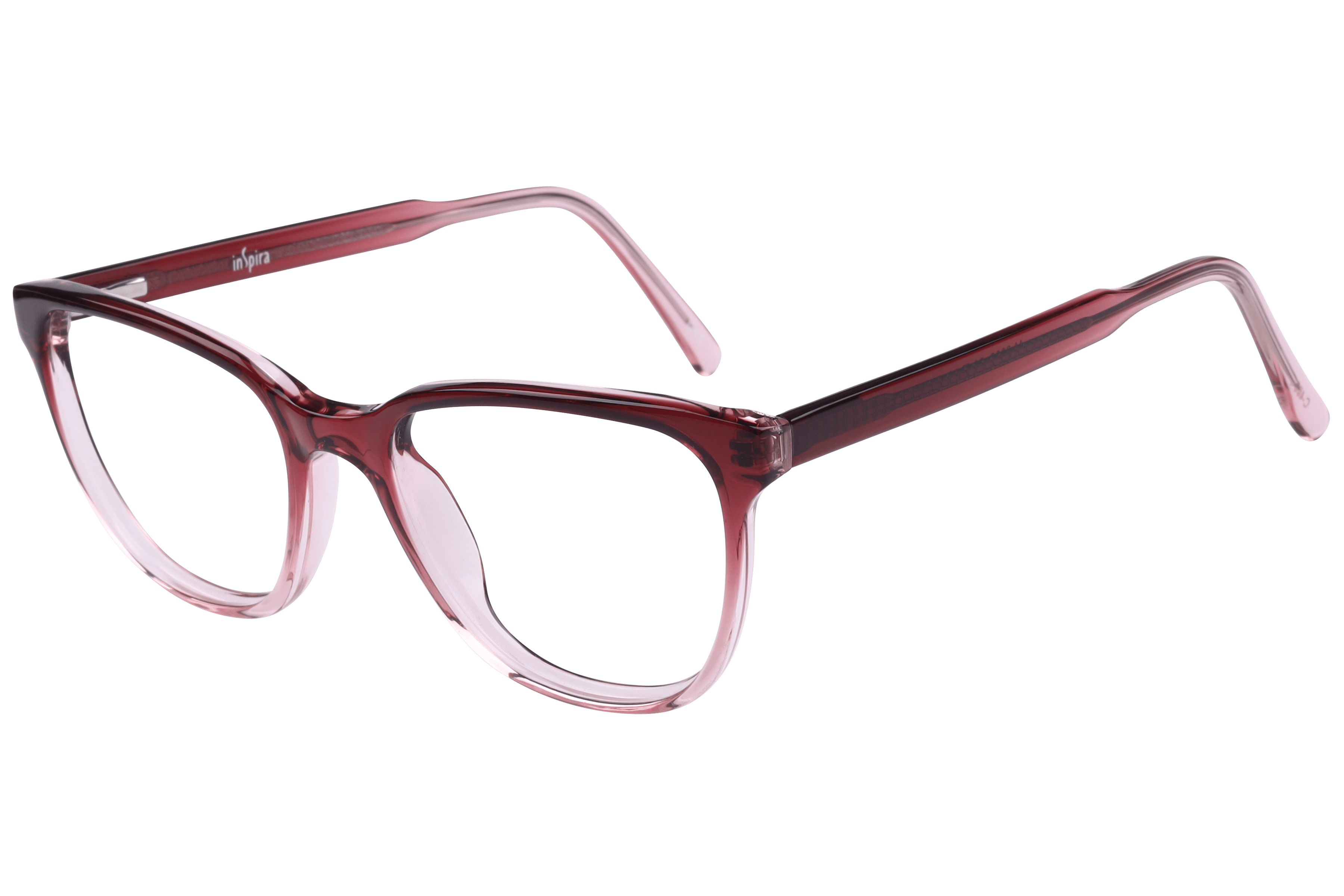 Inspira M.8063 Frame Transparent Pink Female Full Shell — Havana frame