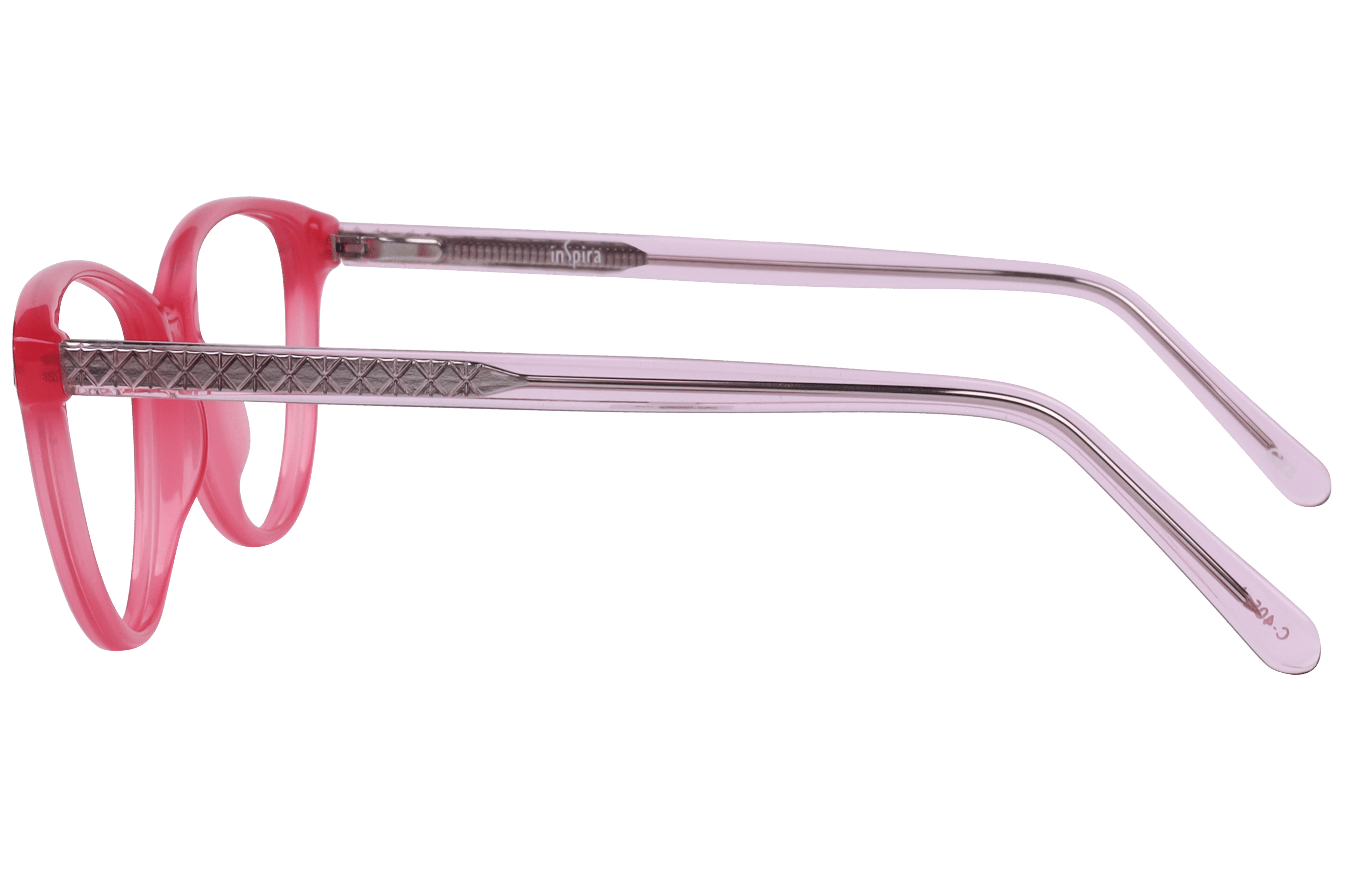 Inspira M.8055 Frame Pink Female Full Shell Frame — Pink frame — view 3