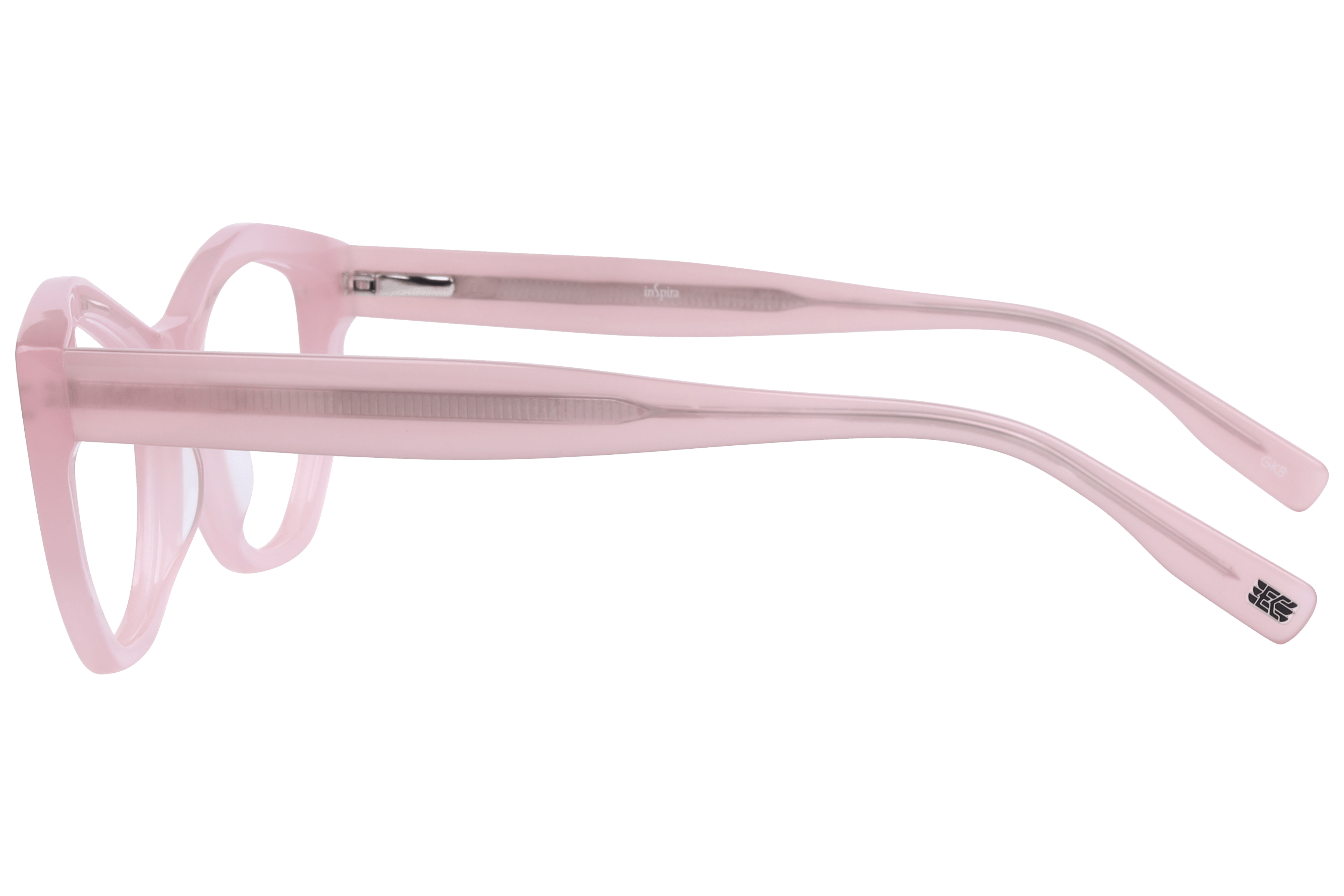 Inspira EC-3-428 Frame Pink Female Full Shell Frame — Pink frame — view 3