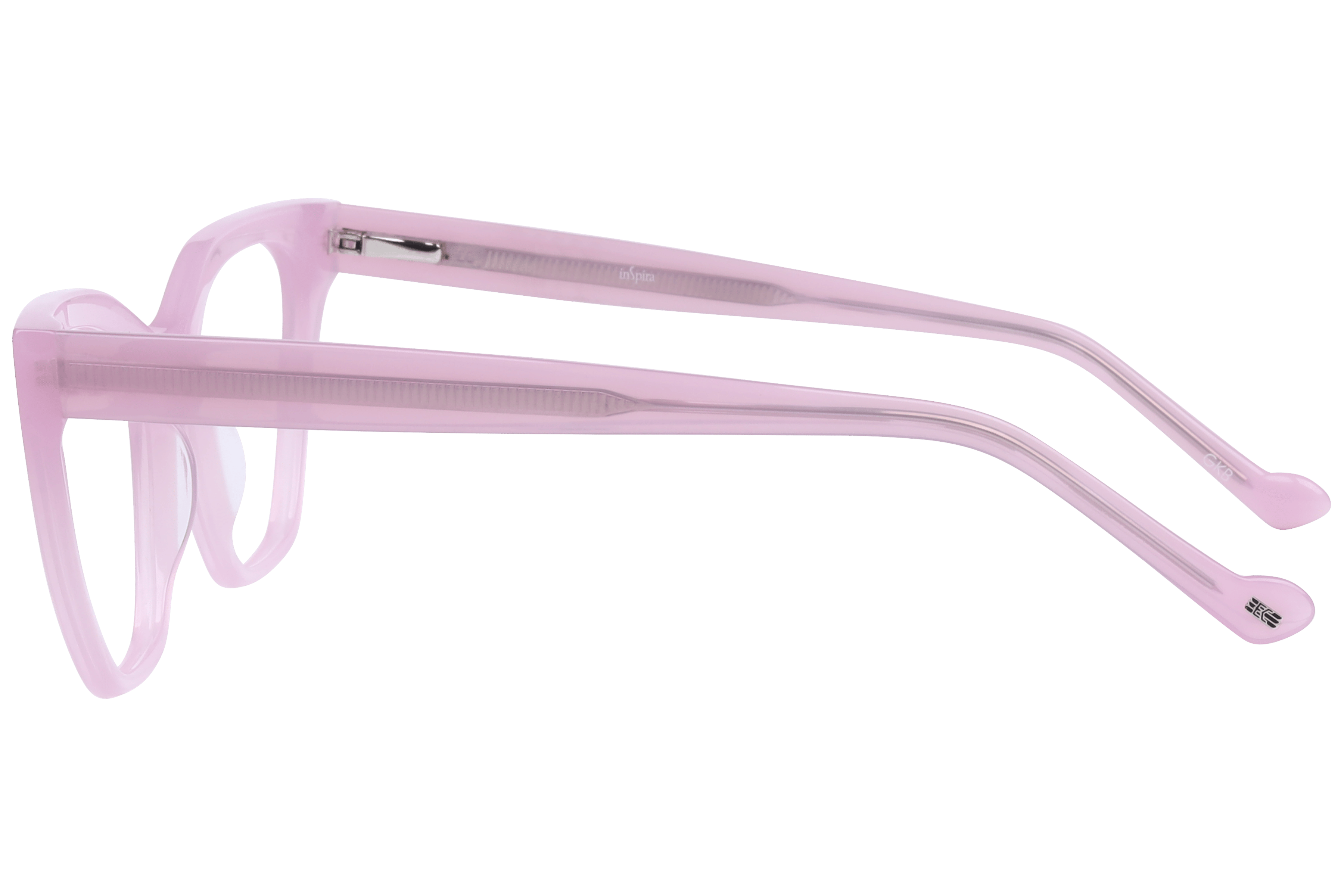Inspira ECO-3-430 Frame Pink Female Full Shell Frame — Pink frame — view 3