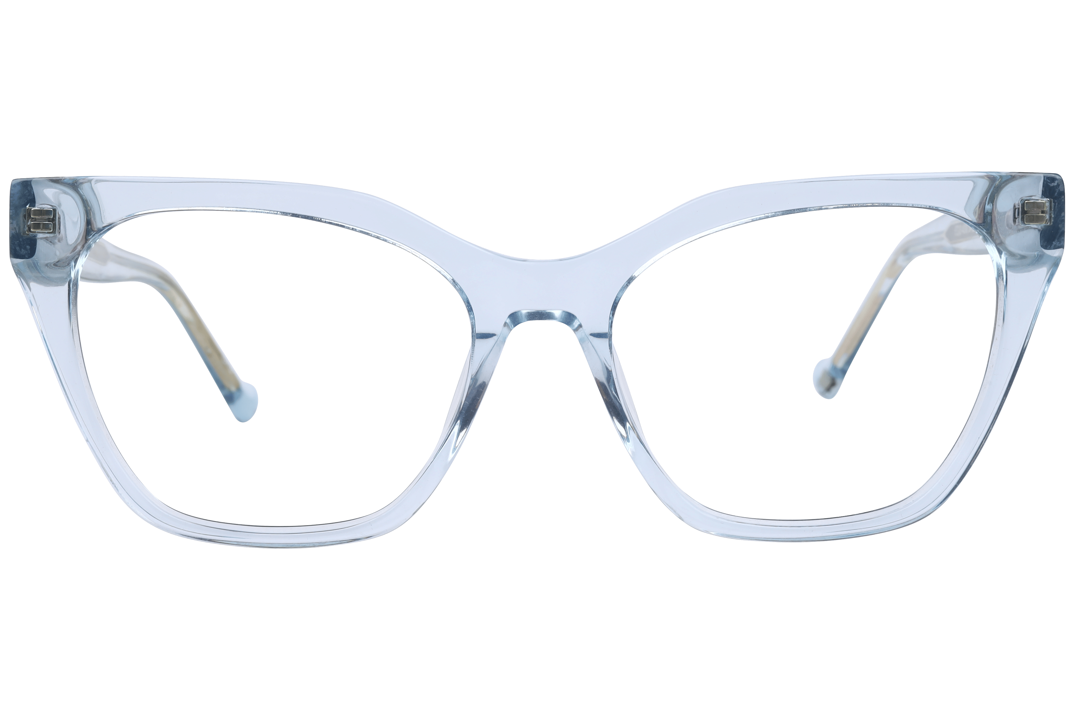 Inspira EC-3-430 Frame Transparent Blue Female Full Shell Frame — Transparent Blue frame — view 2