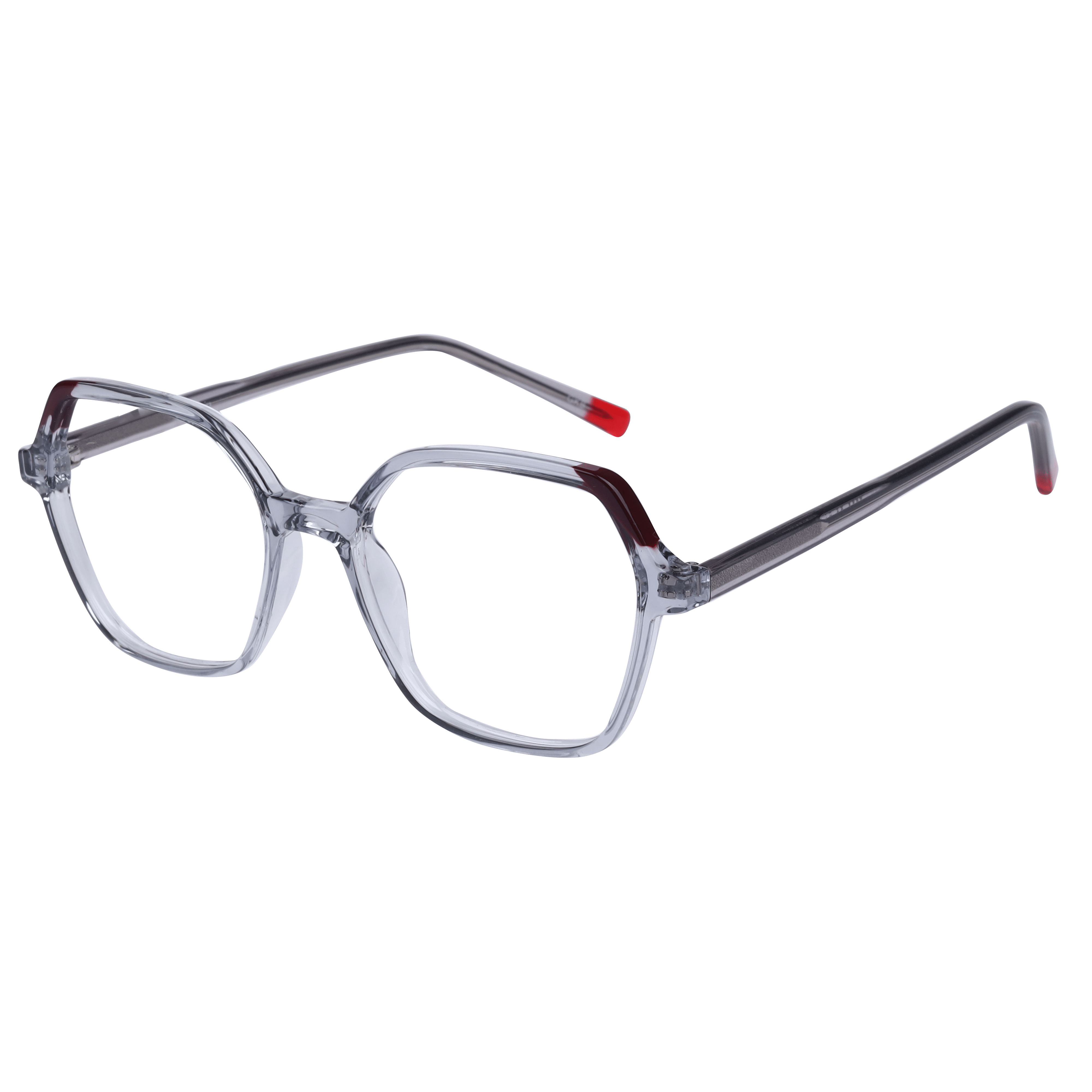 Inspira 8336 Frame Transparent Grey Female Full Shell — Transparent Grey frame