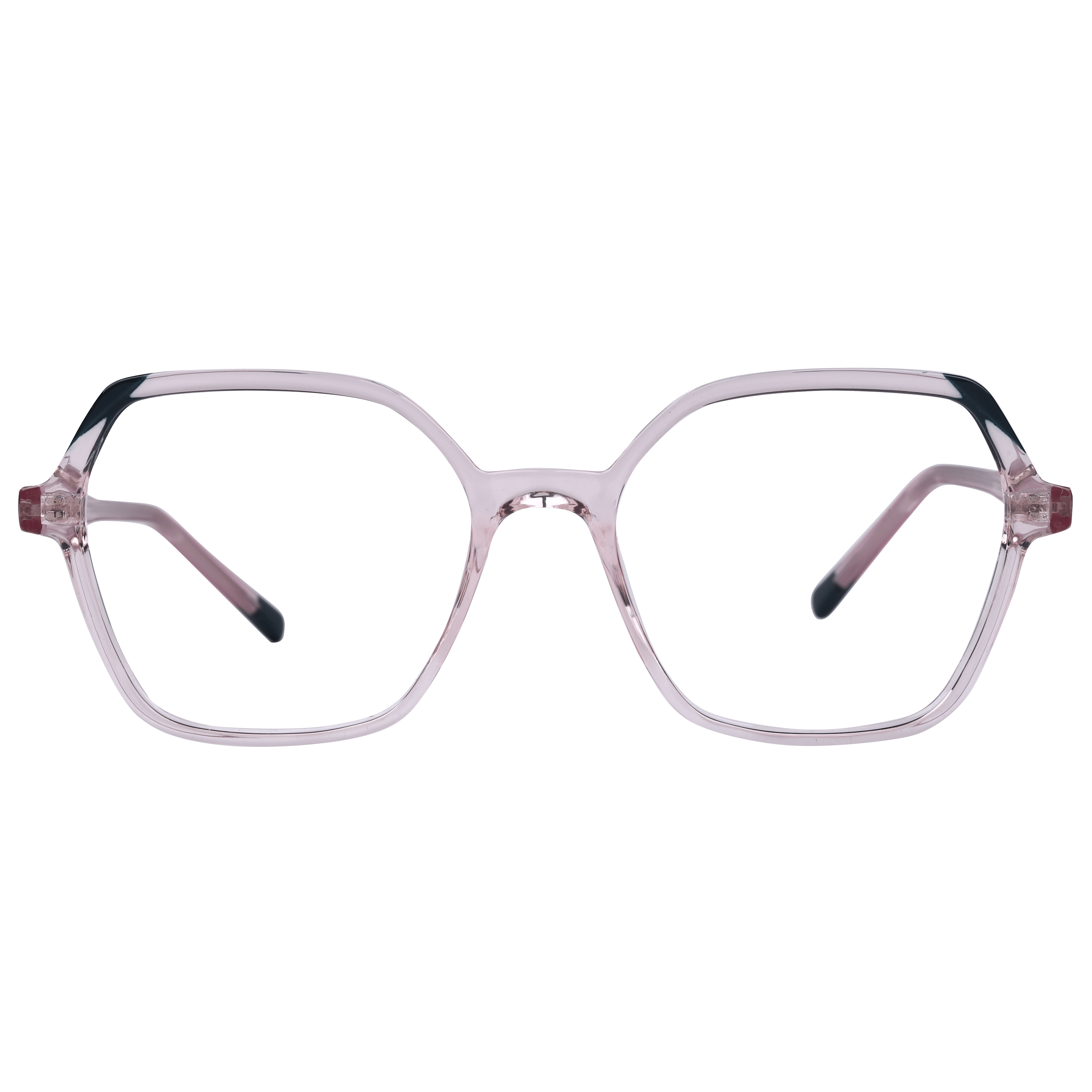 Inspira 8336 Frame Transparent Pink Female Full Shell Frame — Transparent Pink frame — view 2