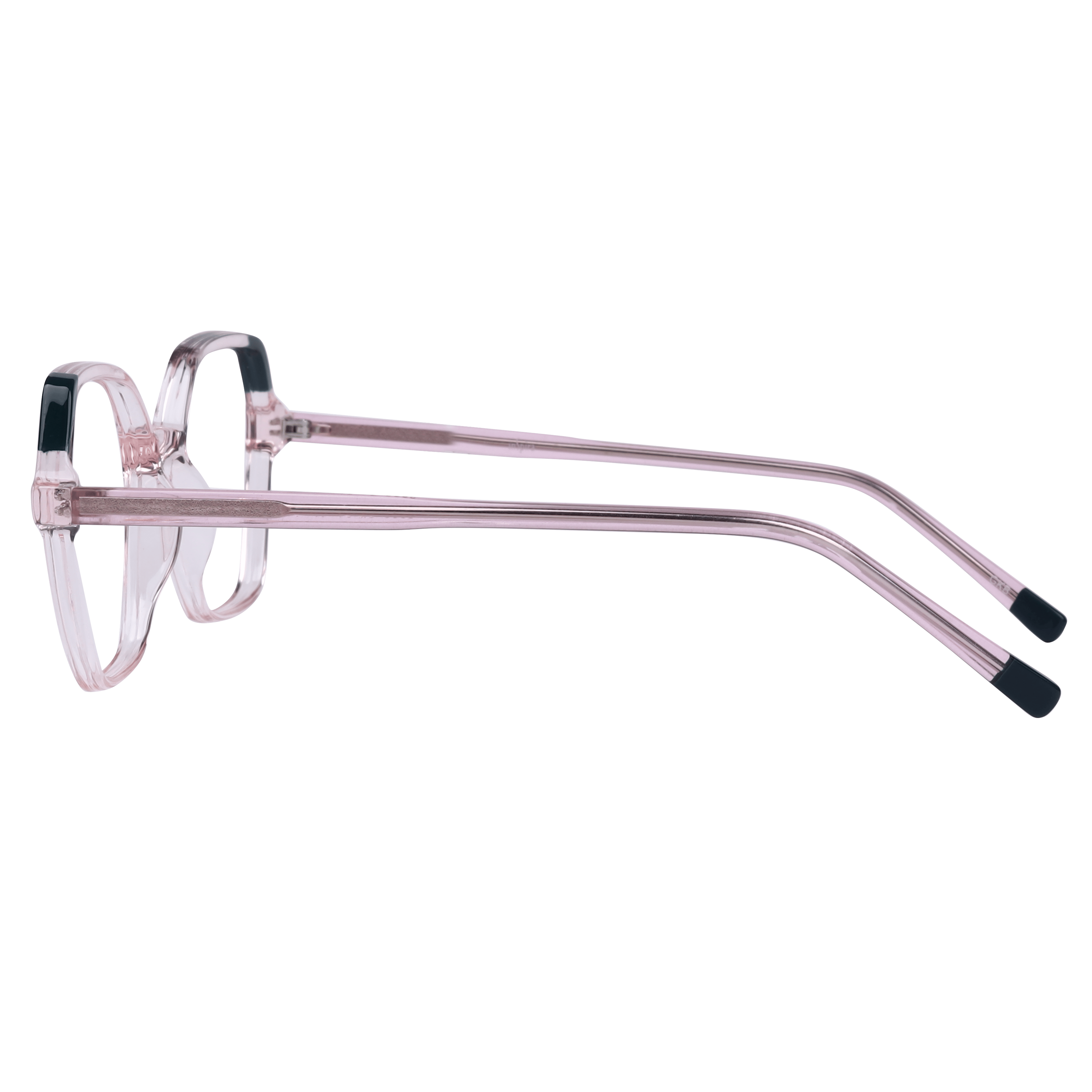Inspira 8336 Frame Transparent Pink Female Full Shell Frame — Transparent Pink frame — view 3