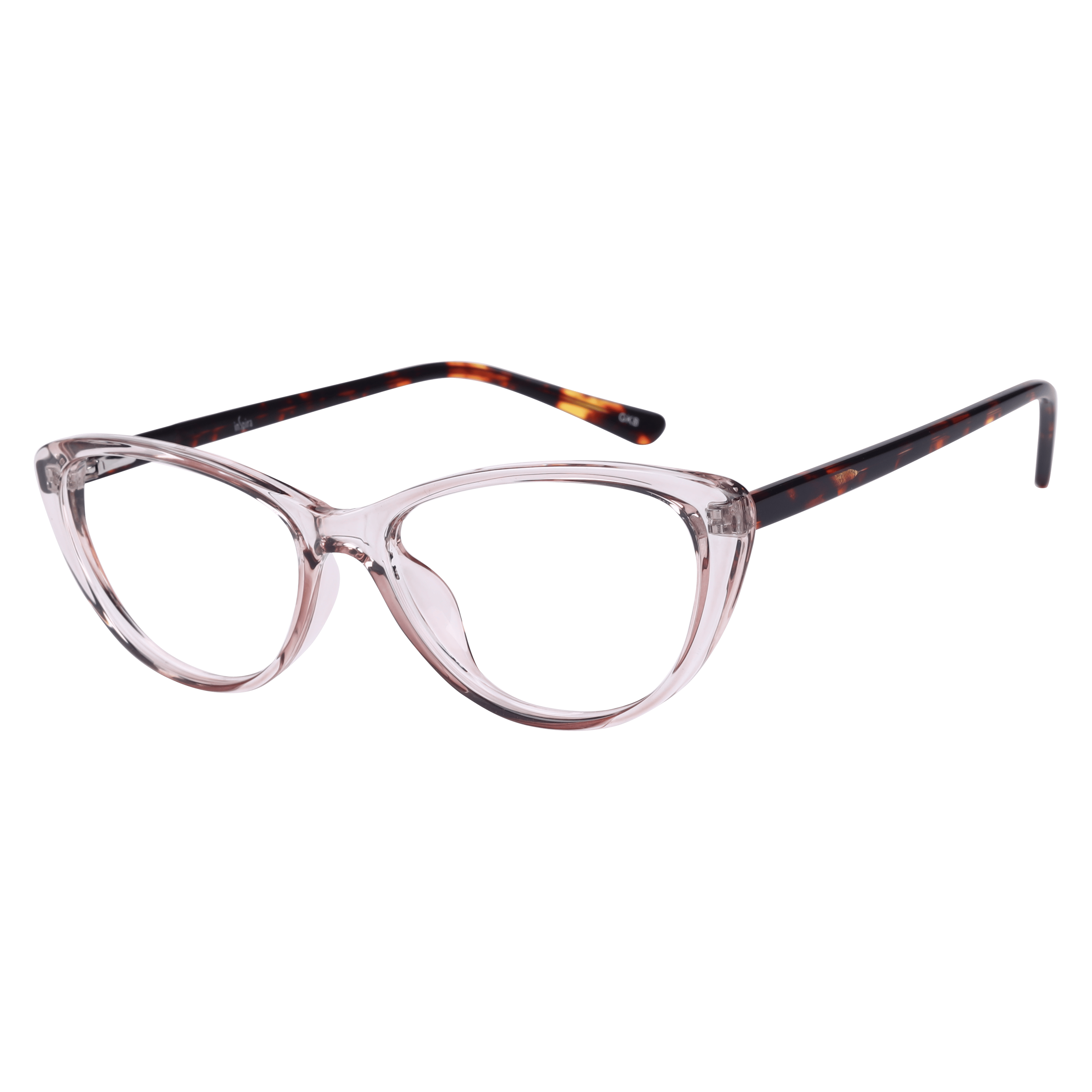 Inspira 8337 Frame Transparent Brown Female Full Shell — Transparent Brown frame