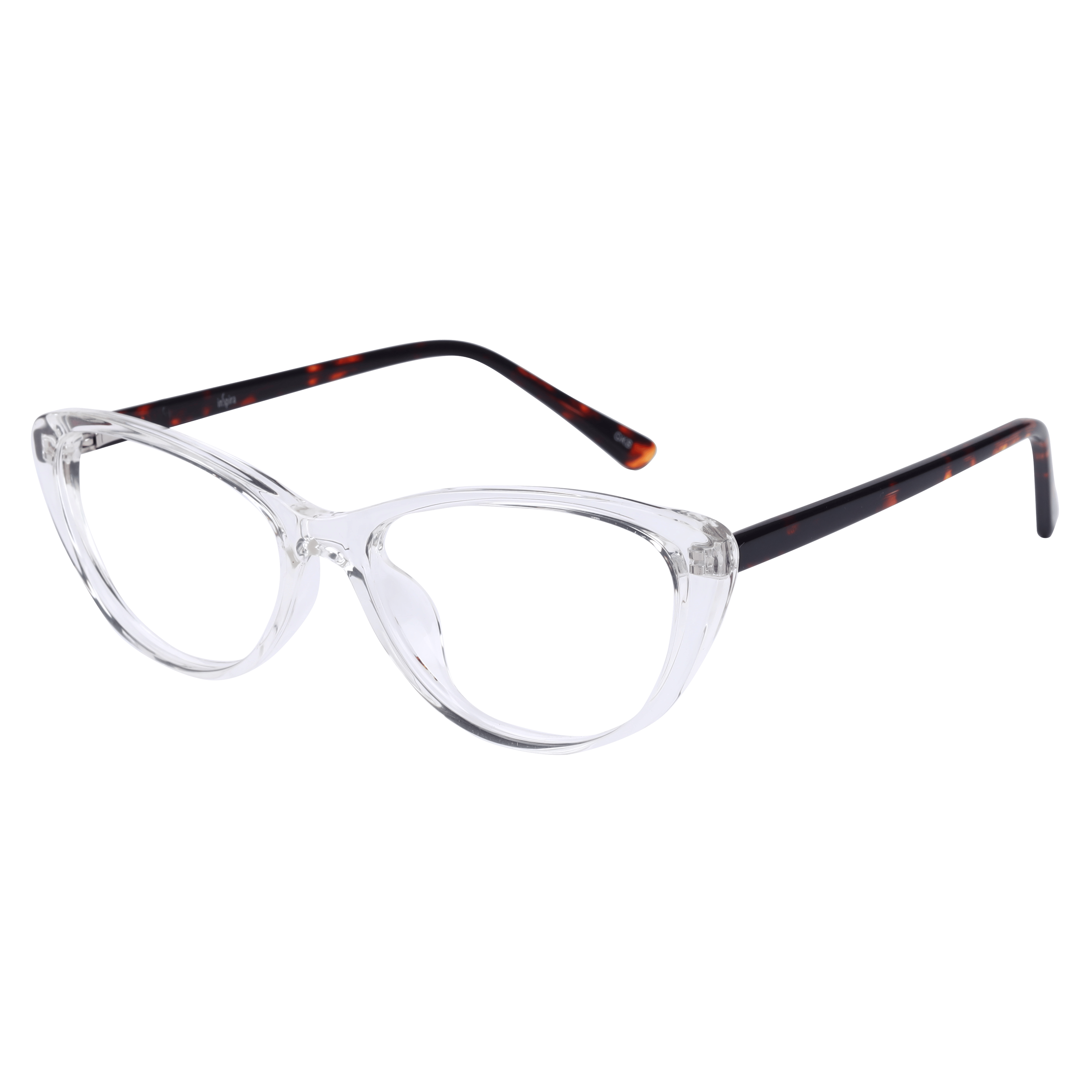 Inspira 8337 Frame Transparent Female Full Shell — Transparent frame