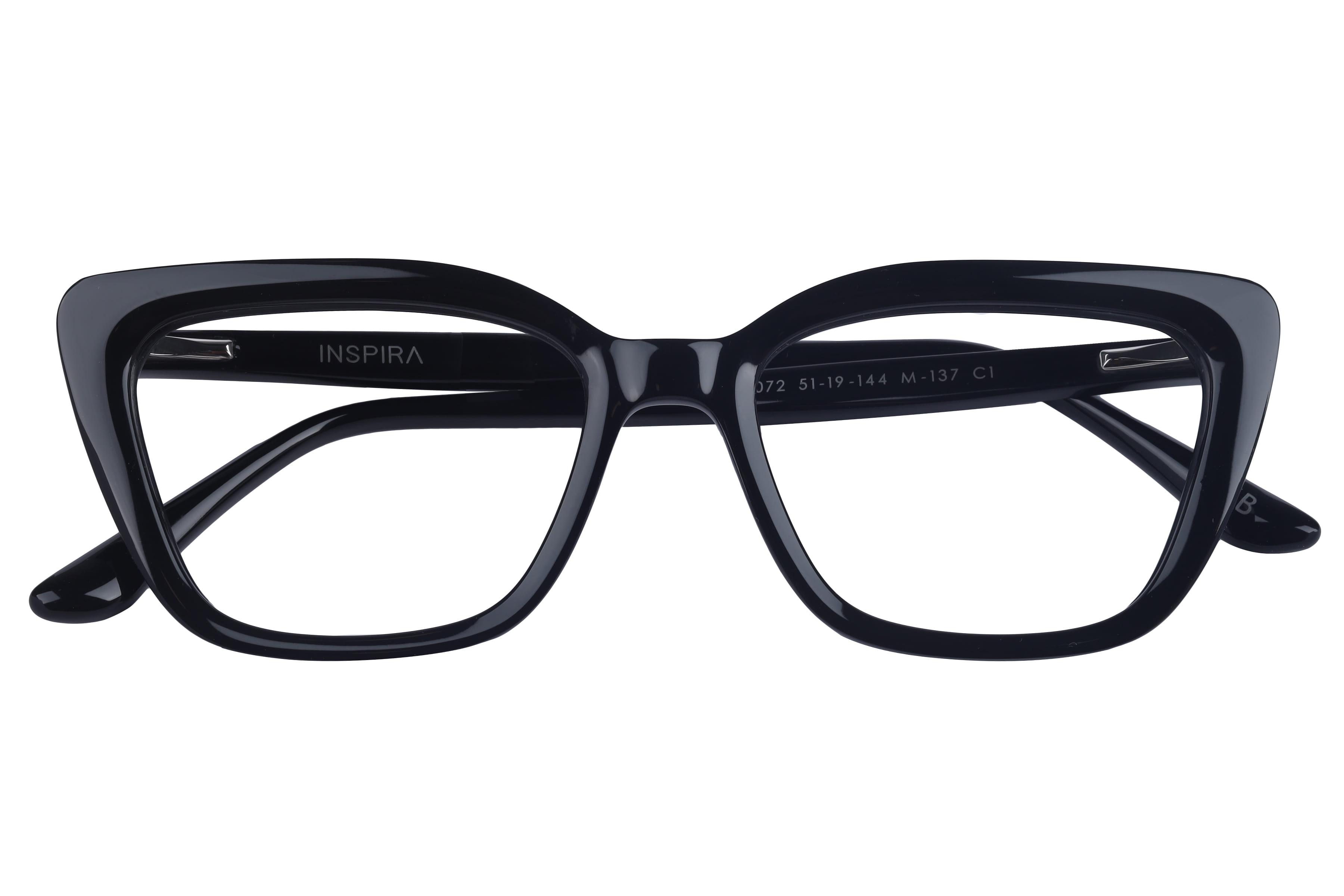 Inspira 13072 M-137 Frame Black Female Full Shell Frame — Black frame — view 3