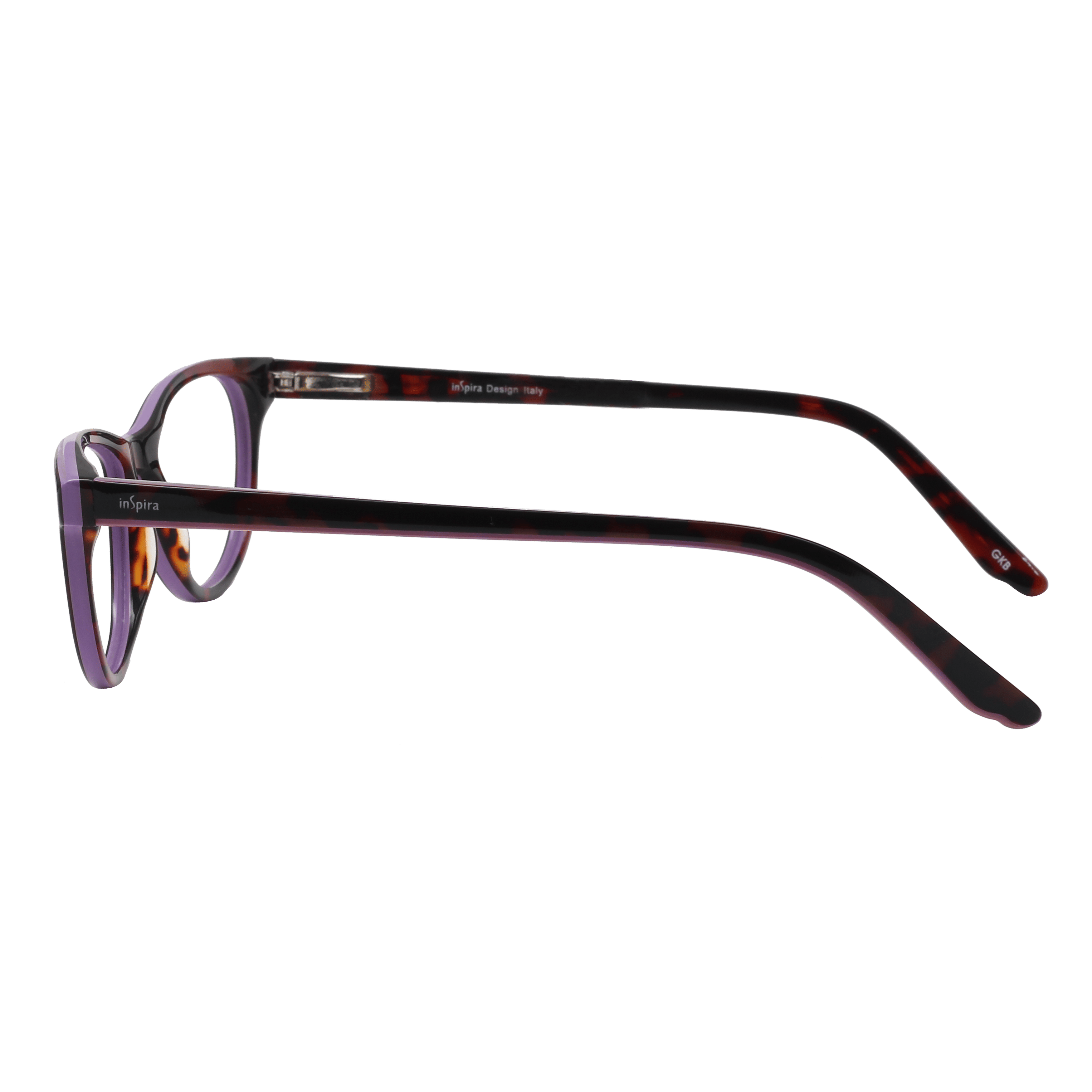 Inspira 3616F Frame Brown Female Full Shell Frame — Brown frame — view 4