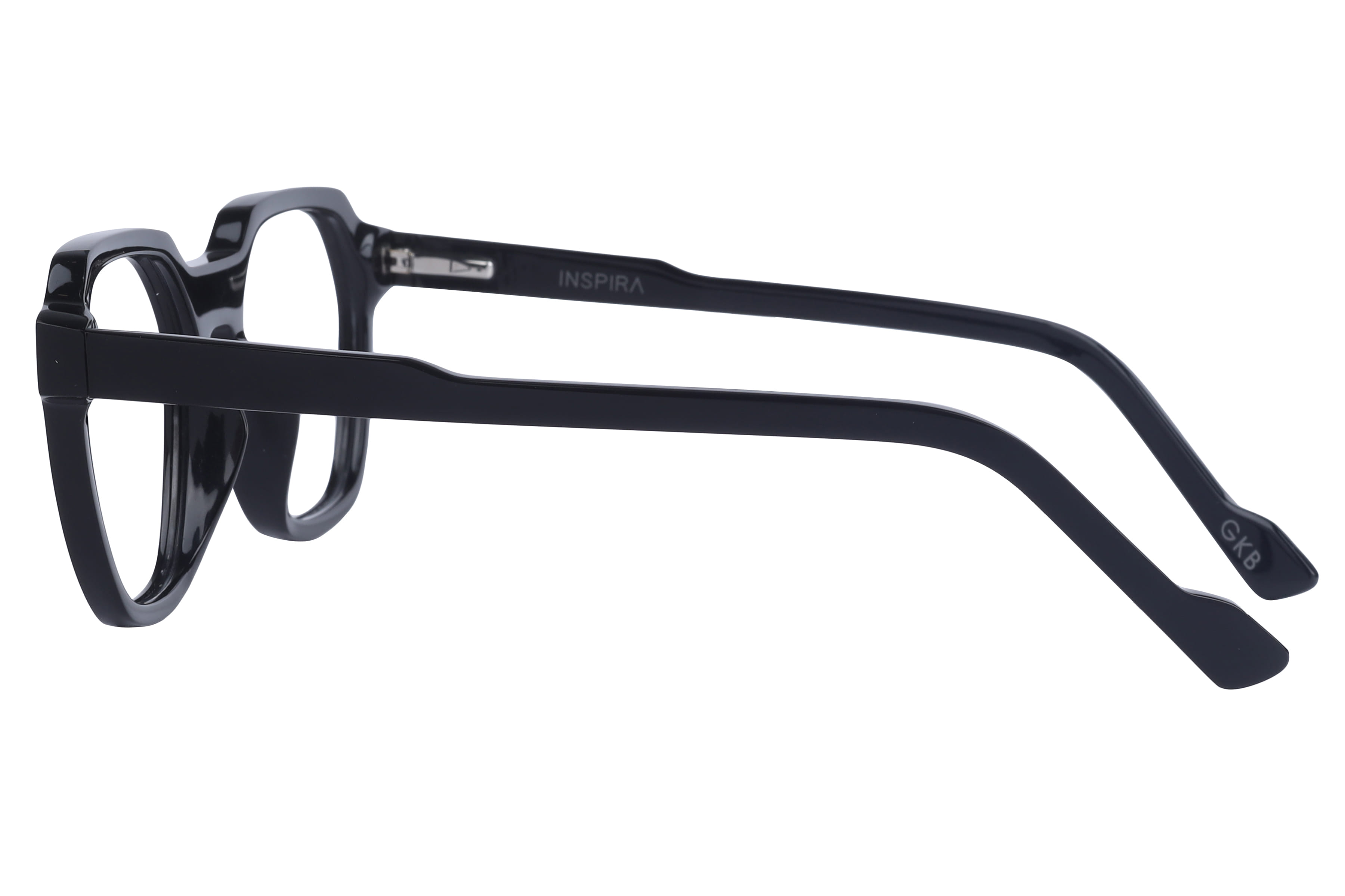 Inspira 13116 N-133 Frame Black Female Full Shell Frame — Black frame — view 3