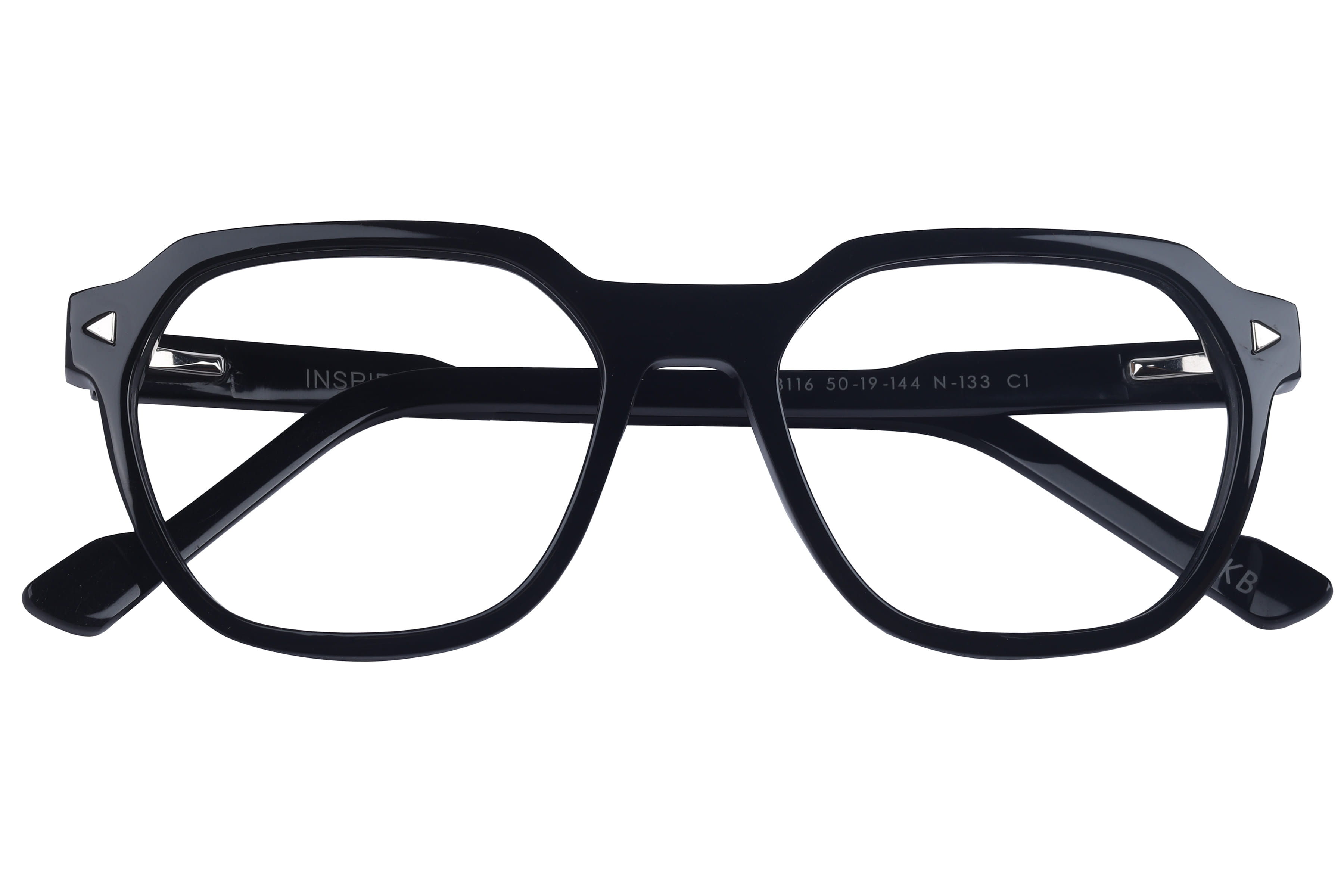 Inspira 13116 N-133 Frame Black Female Full Shell Frame — Black frame — view 4
