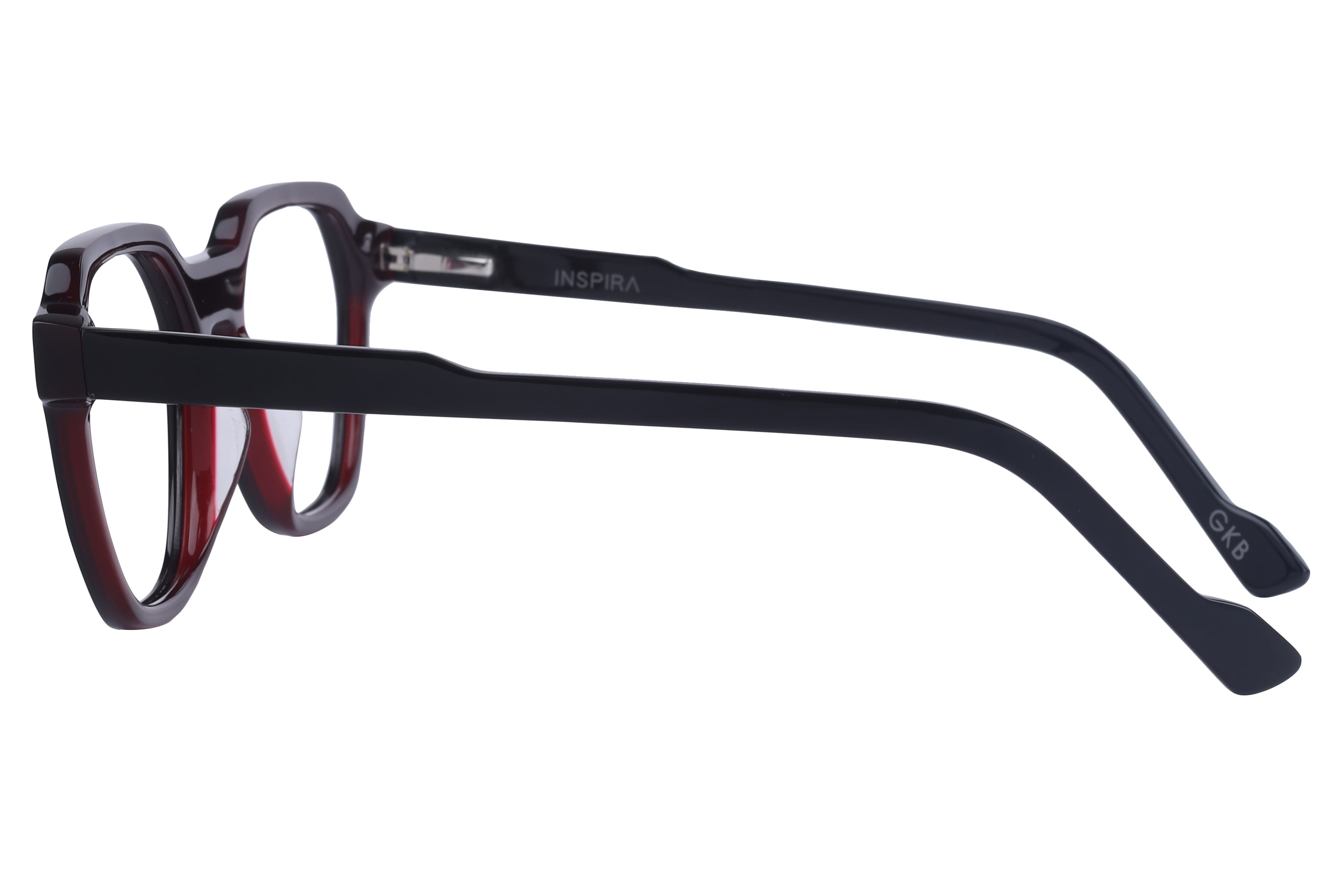 Inspira 13116 N-133 Frame Black Female Full Shell Frame — Black frame — view 3