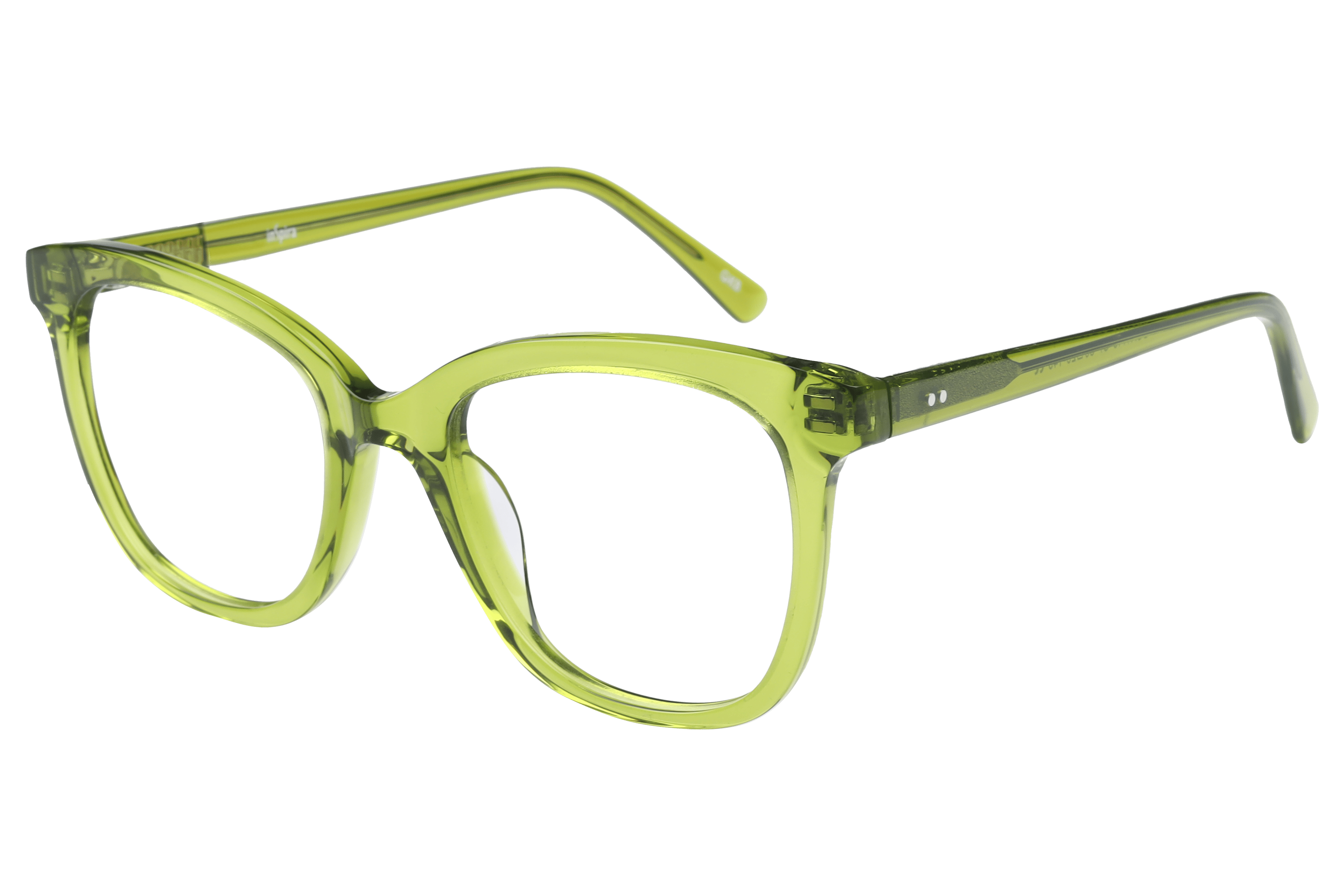 Inspira BOA1148 Frame Transparent Green Female Full Shell — Transparent Green frame