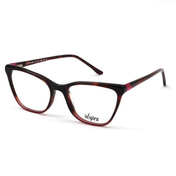 Inspira 3418D Frame Tortoise Female Full Shell — Tortoise frame