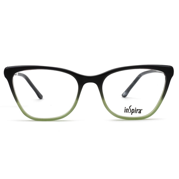 Inspira 3418D Frame Grey Female Full Shell Frame — Grey frame — view 3
