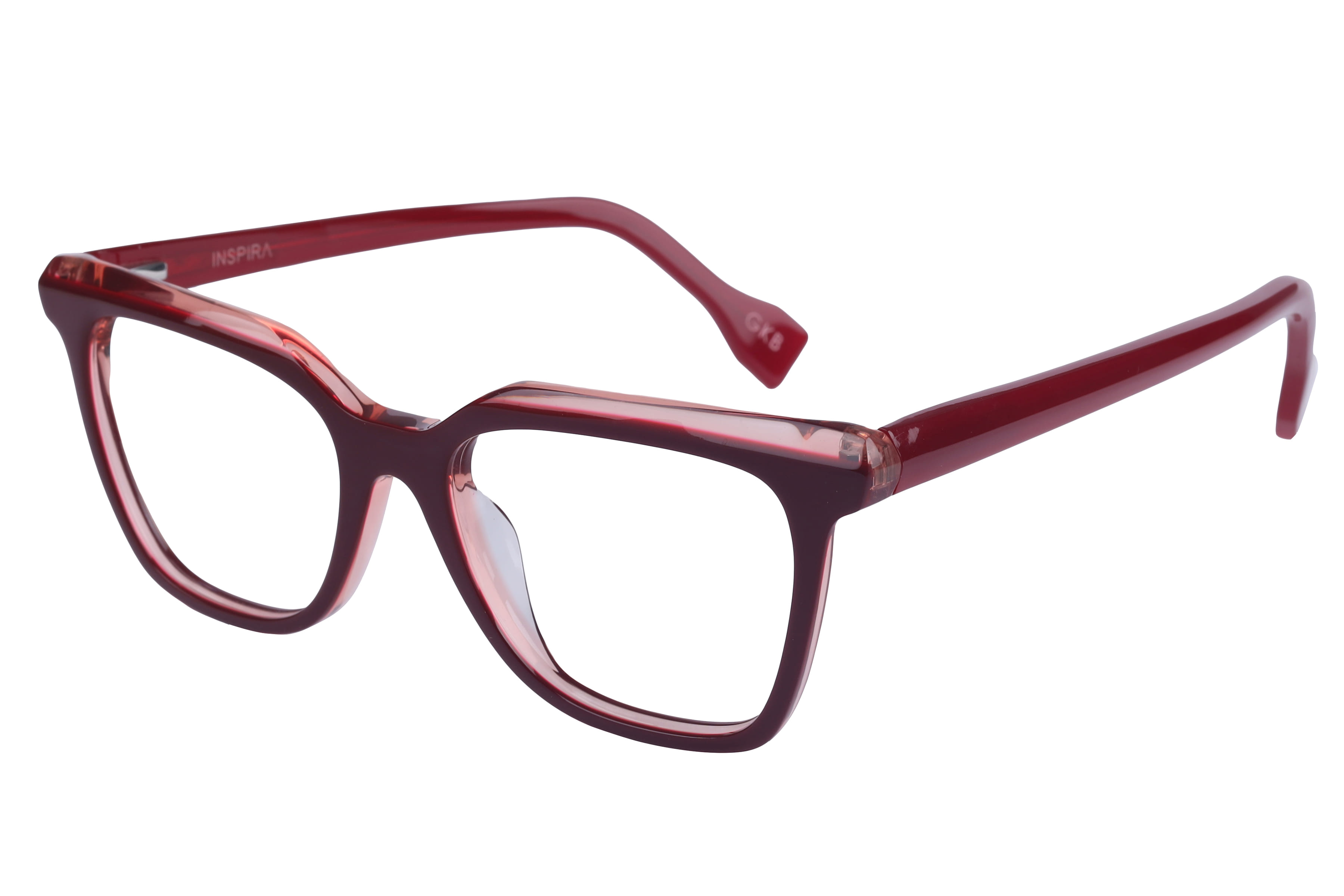 Inspira 13121 XW-142 Frame Maroon Female Full Shell Frame — view 1