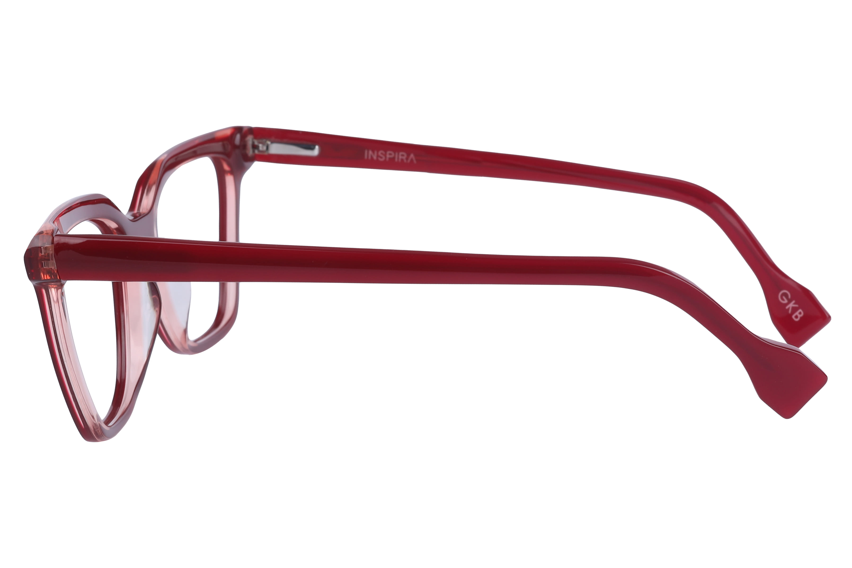 Inspira 13121 XW-142 Frame Maroon Female Full Shell Frame — view 3