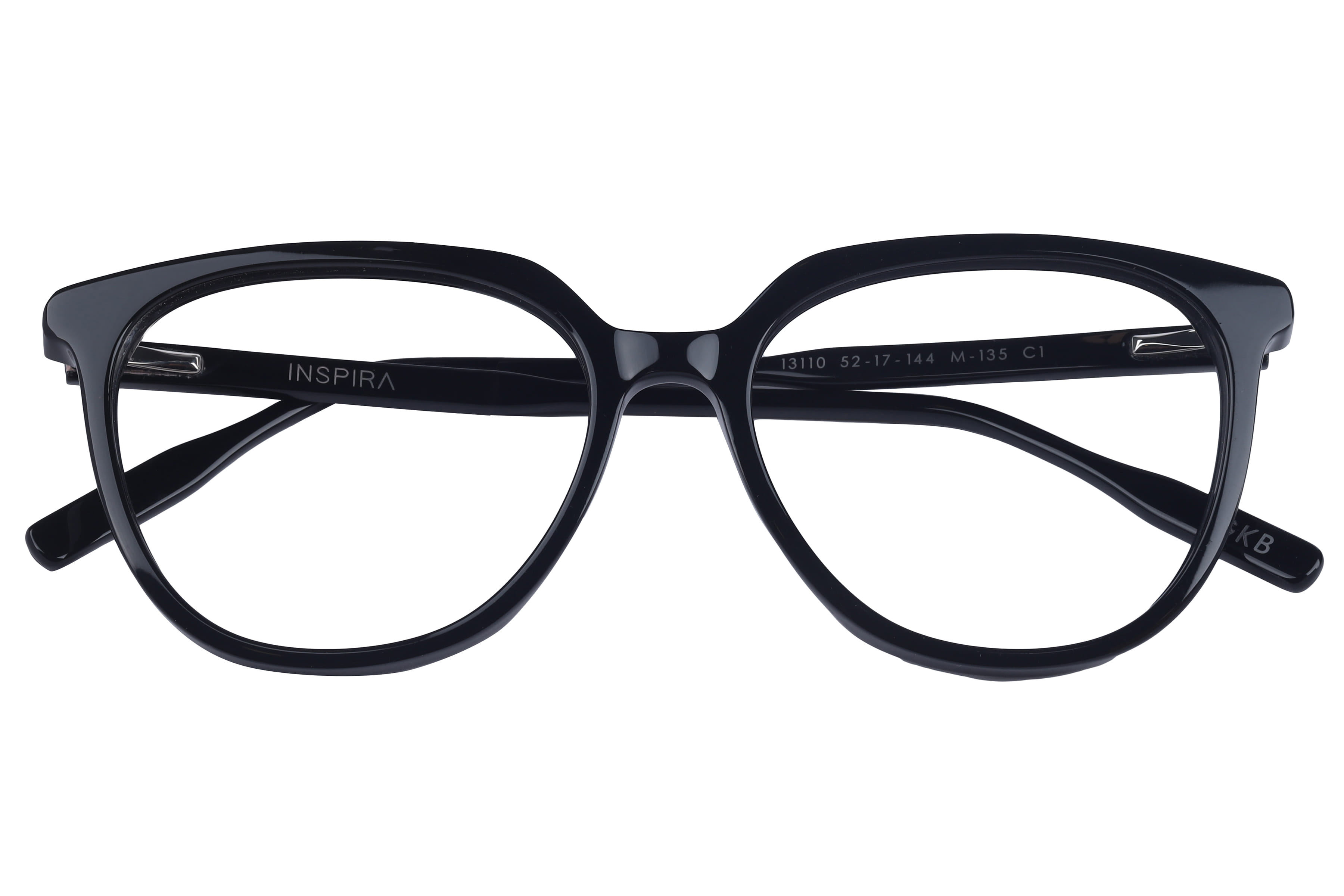 Inspira 13110 M-135 Frame Black Female Full Shell Frame — Black frame — view 4