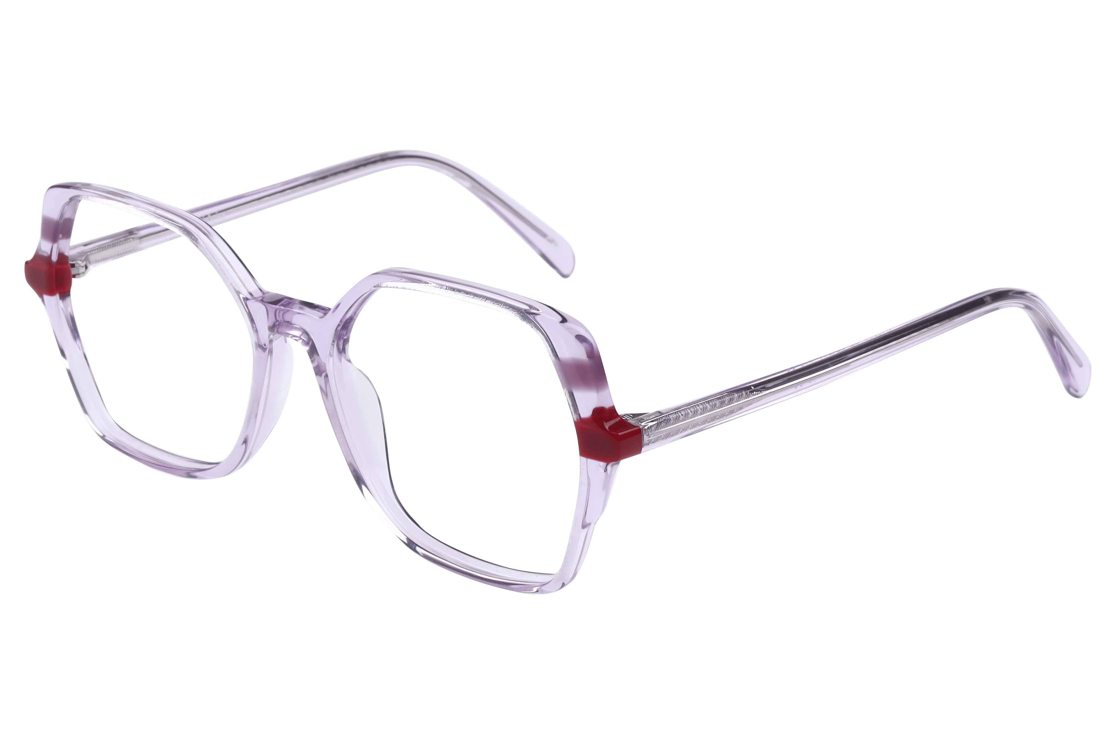 Inspira VA6003 Frame Transparent Violet Female Full Shell — Transparent Violet frame