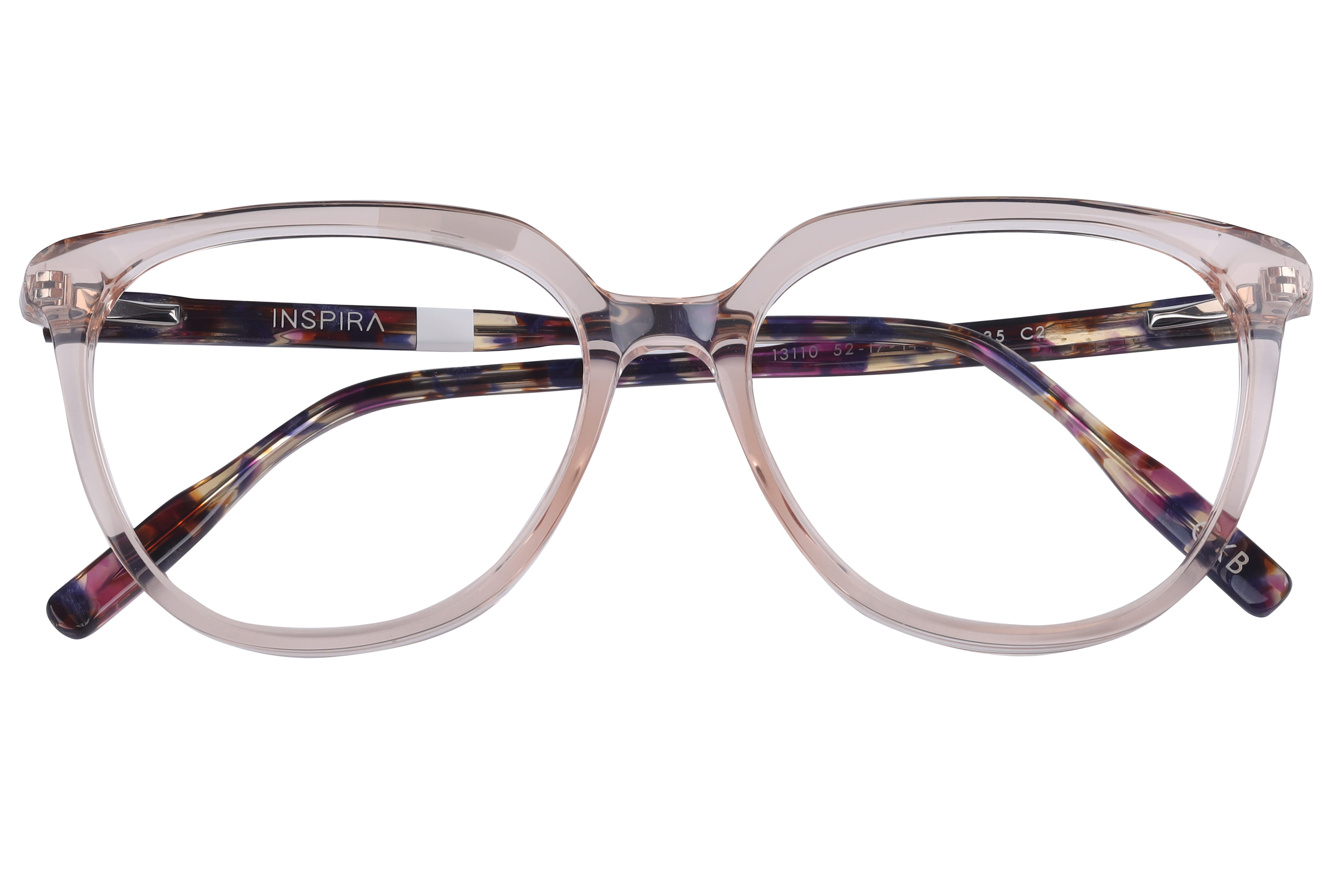 Inspira 13110 M-135 Frame Transparent Brown Female Full Shel Frame — Transparent Brown frame — view 4