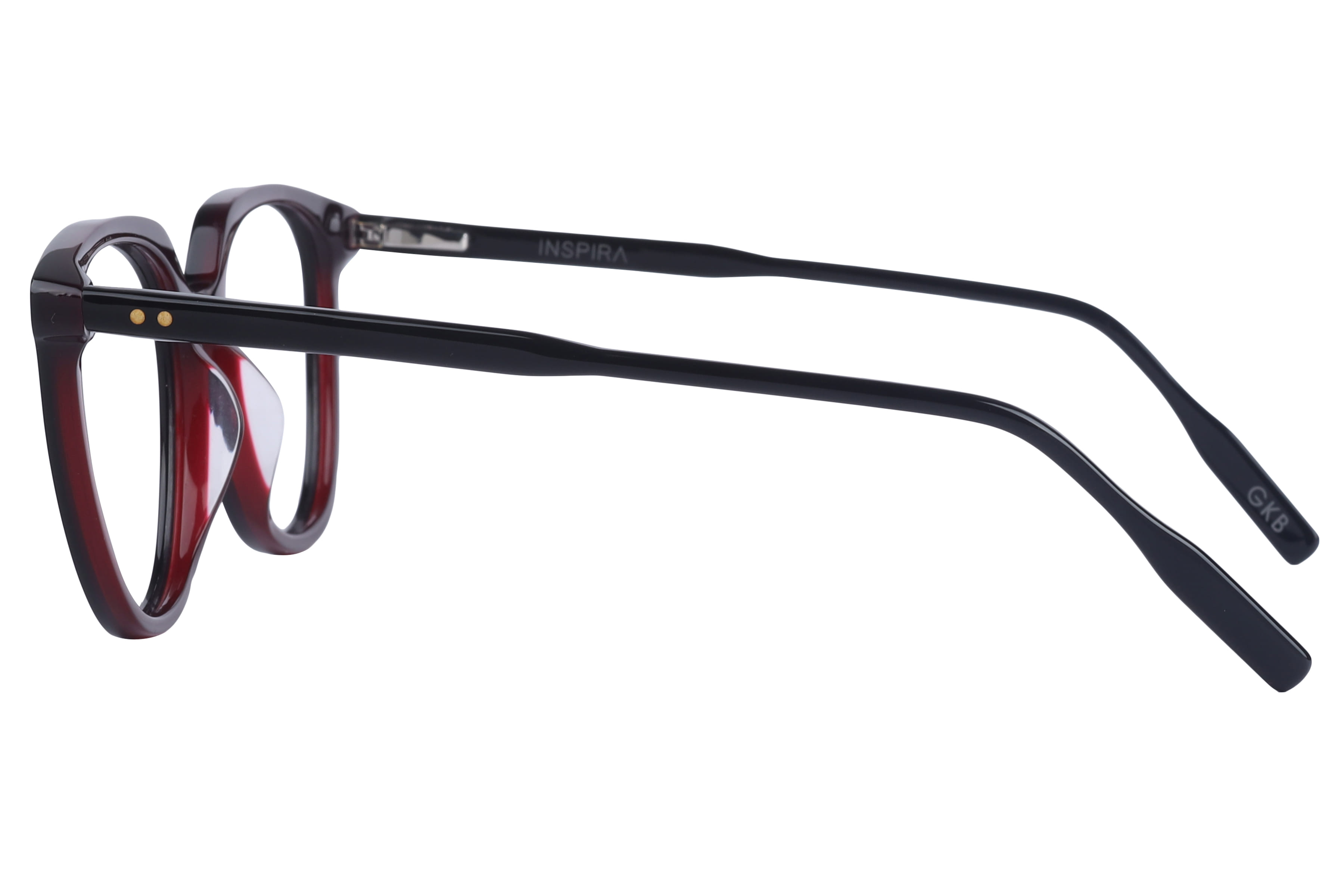 Inspira 13110 Frame Black Female Full Shell Frame — Black frame — view 3