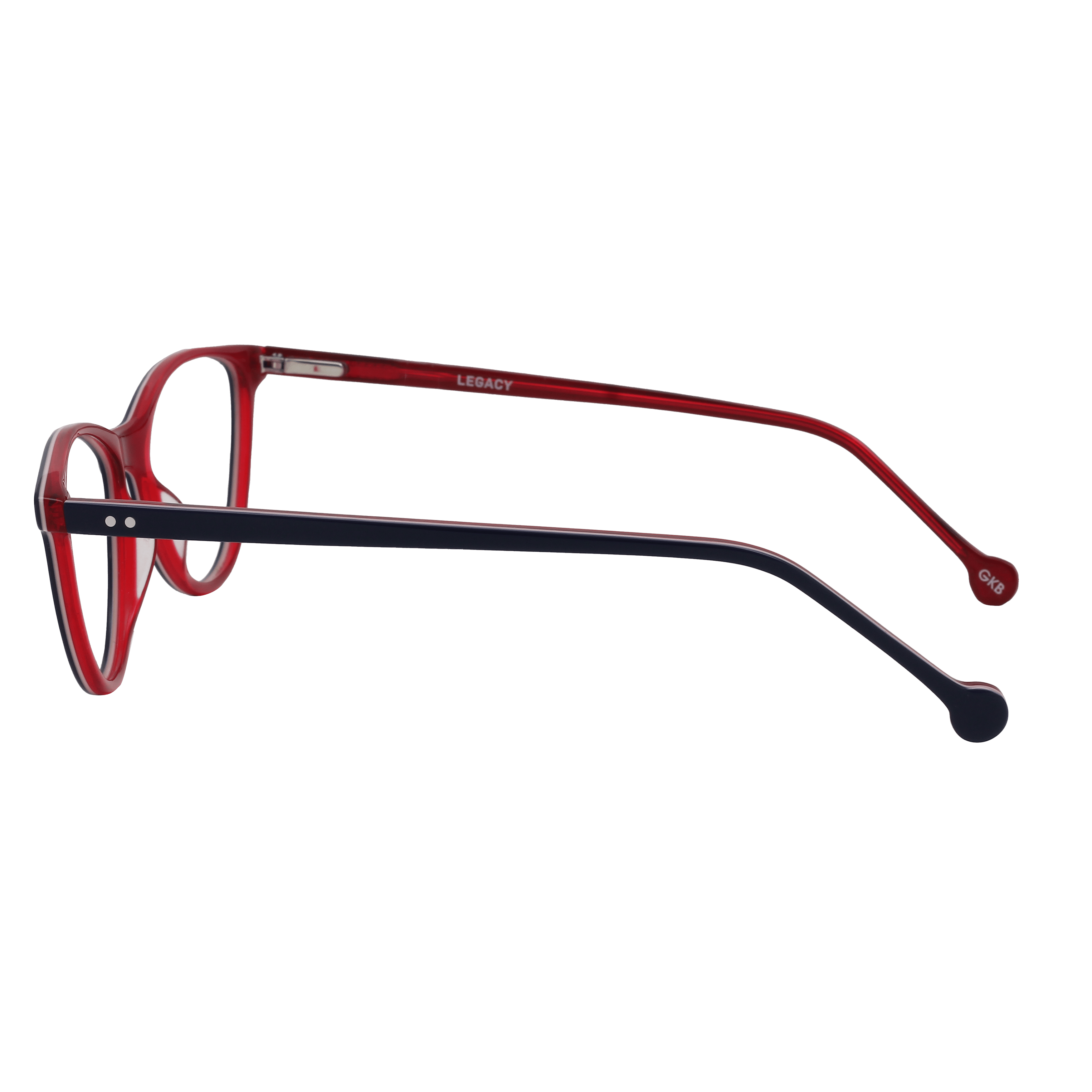 Inspira L-2113 Frame Blue Female Full Shell Frame — Blue frame — view 3