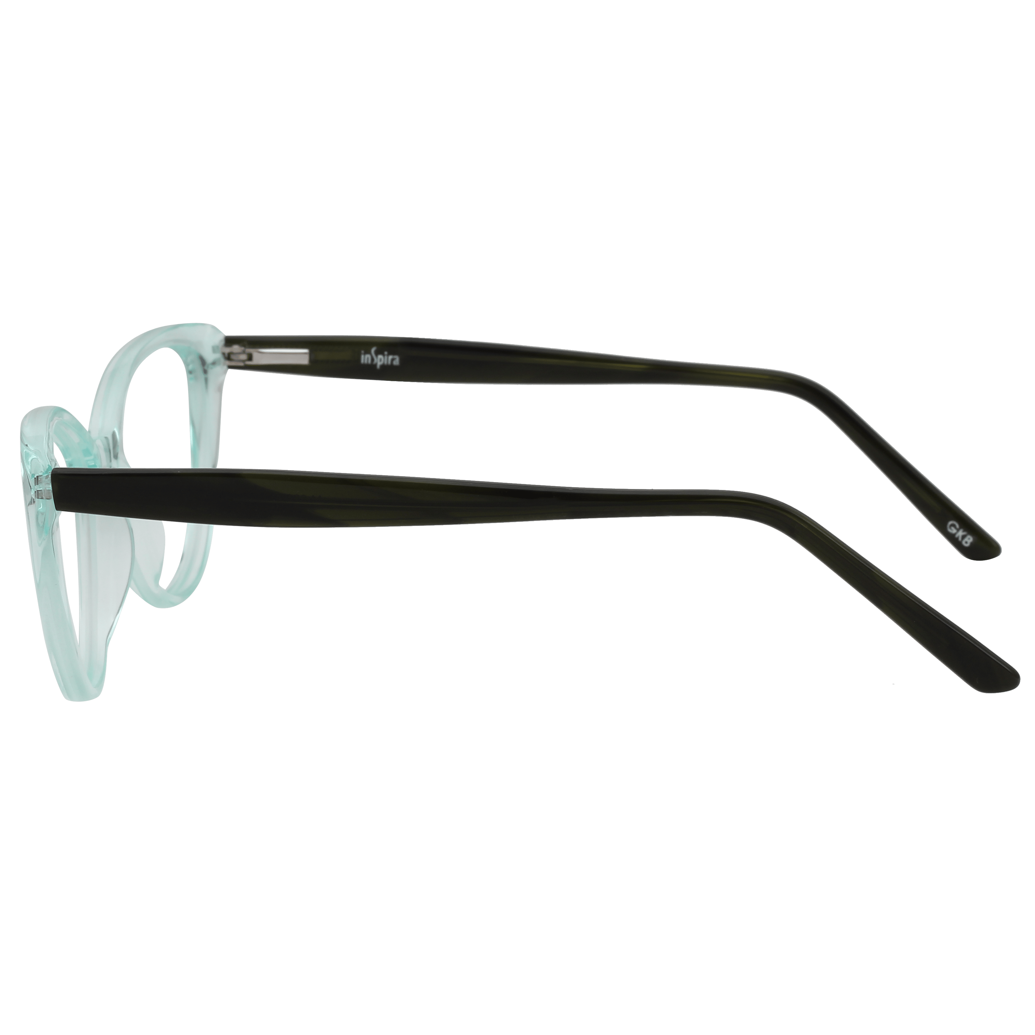 Inspira M-3309 Frame Green Female Full Shell Frame — Green frame — view 3